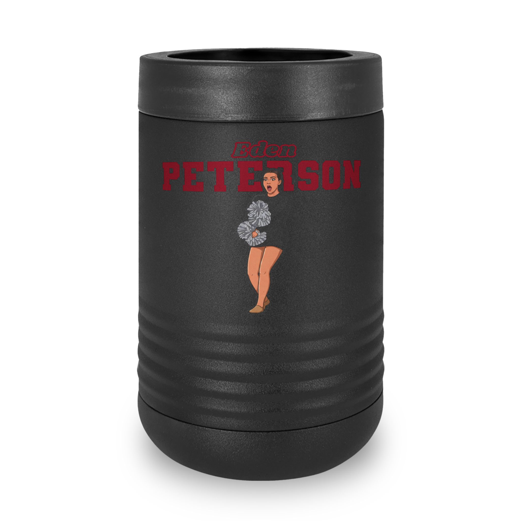 Stainless Can Cooler — character_name_arch in Black