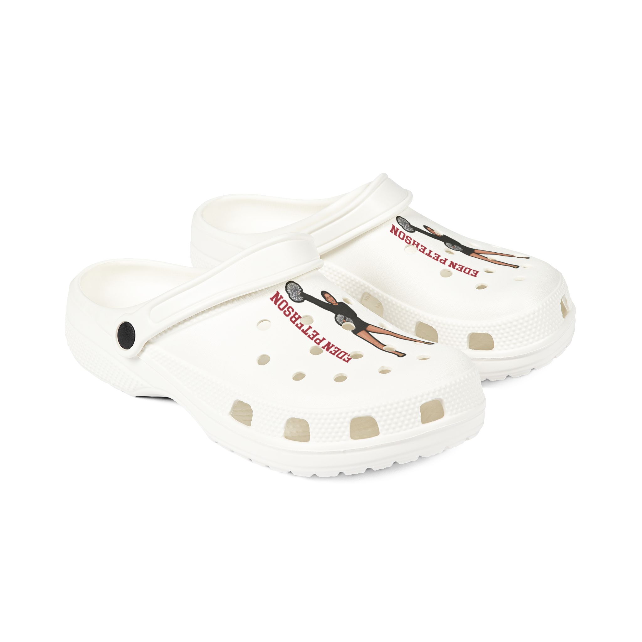 Rubber Clogs — character_name_vertical in White