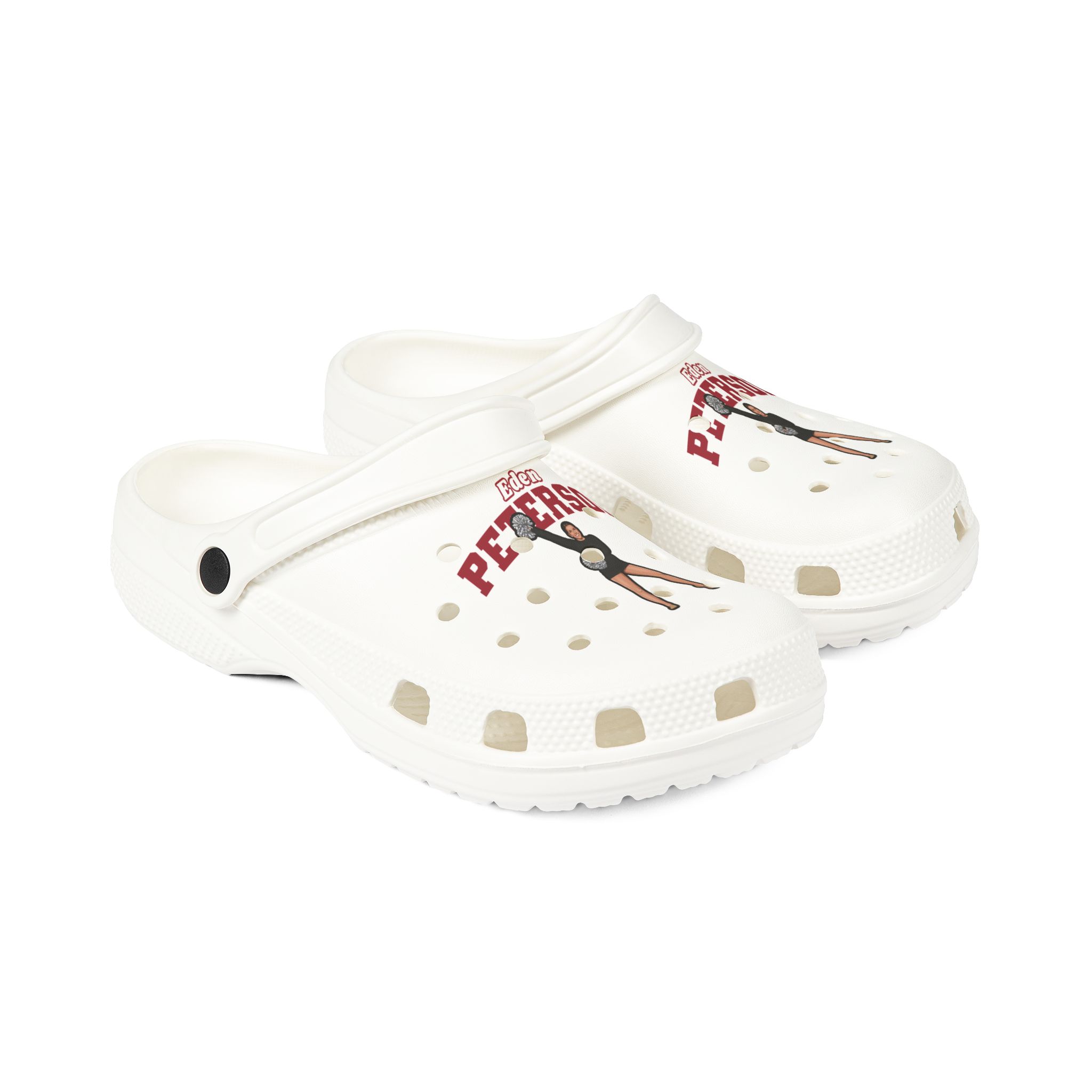Rubber Clogs — character_name_arch in White