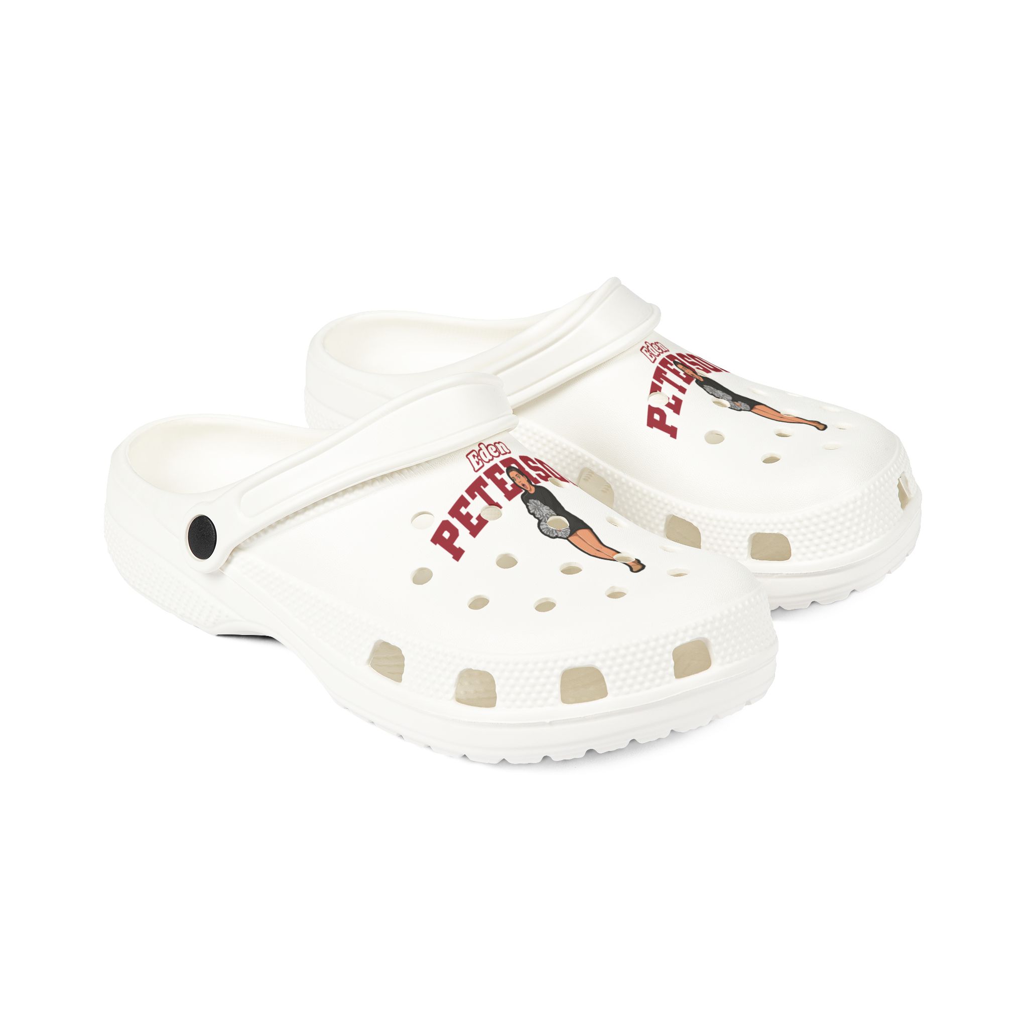 Rubber Clogs — character_name_arch in White