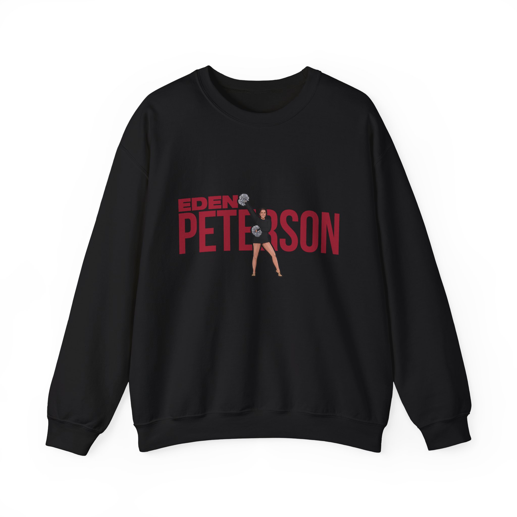 Crewneck Sweatshirt — character_player_name in Black
