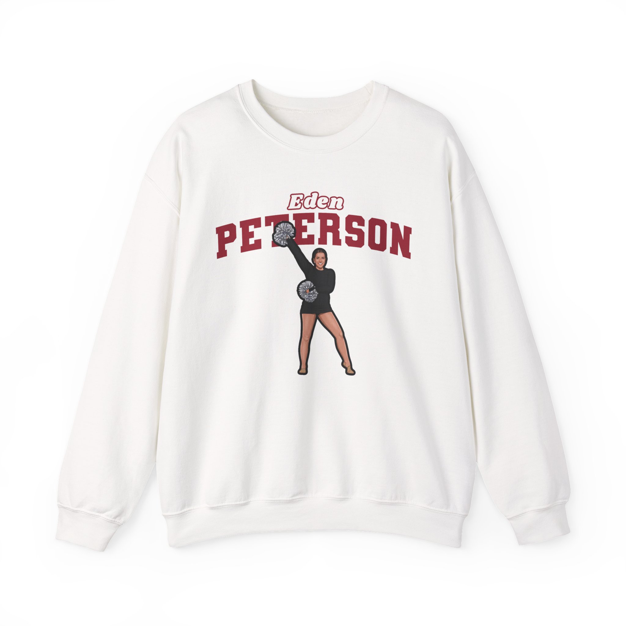 Crewneck Sweatshirt — character_name_arch in White