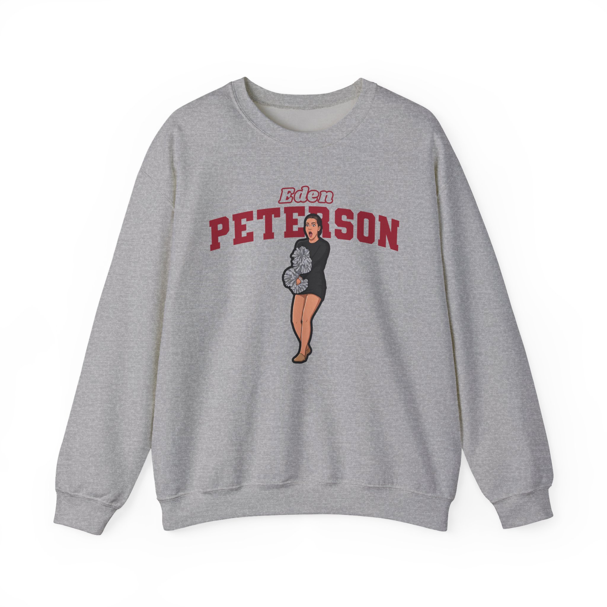 Crewneck Sweatshirt — character_name_arch in Grey