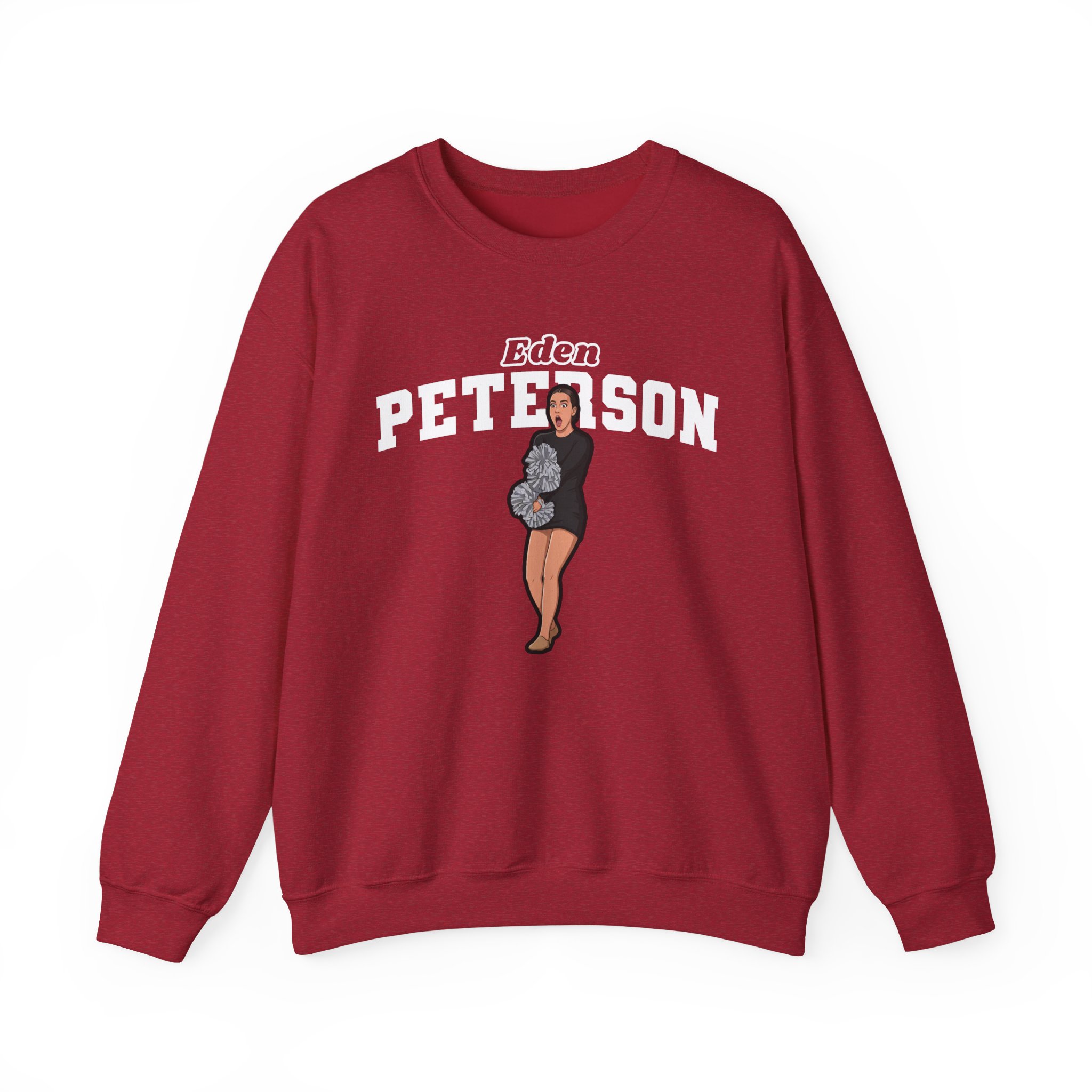 Crewneck Sweatshirt — character_name_arch in Red