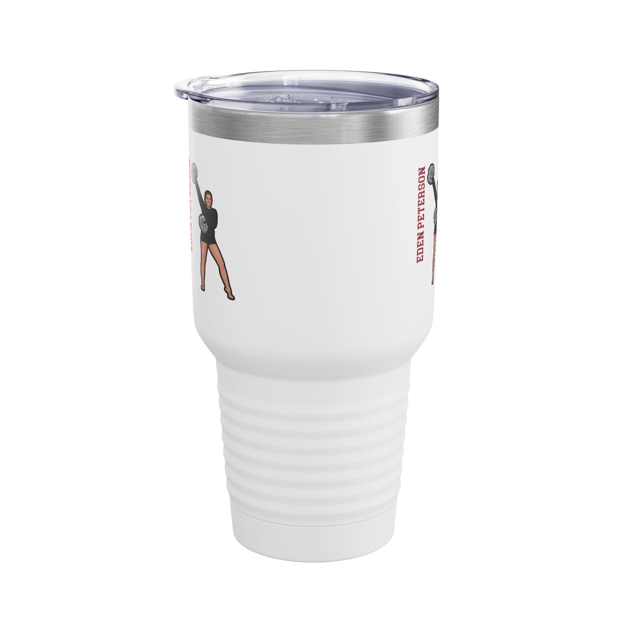 30oz Tumbler — character_name_vertical in White