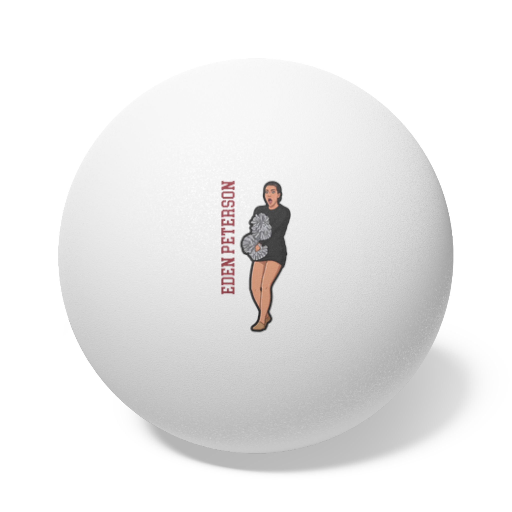 Ping Pong Balls, 6 pcs — character_name_vertical in White