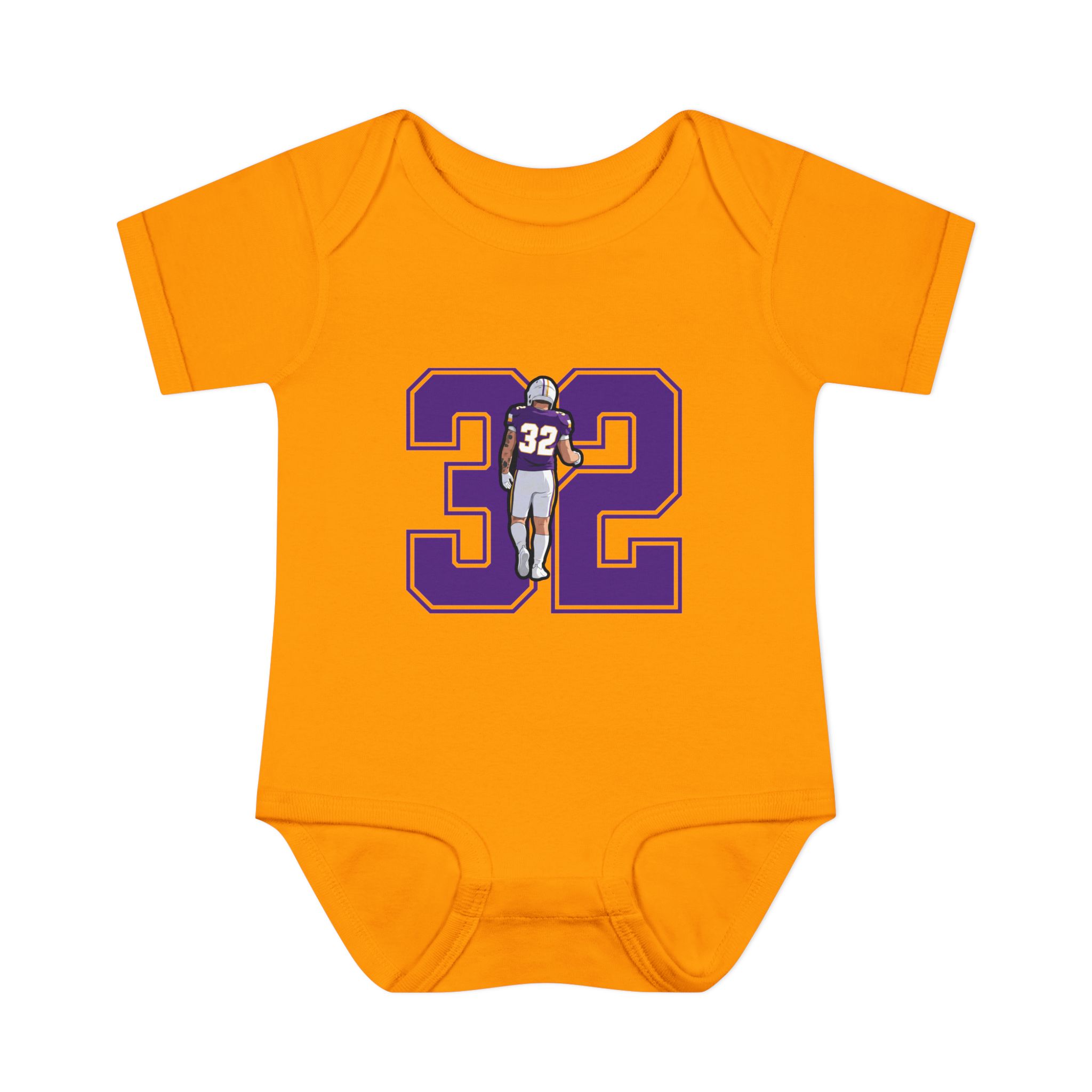 Baby Onesie — character_number in Gold