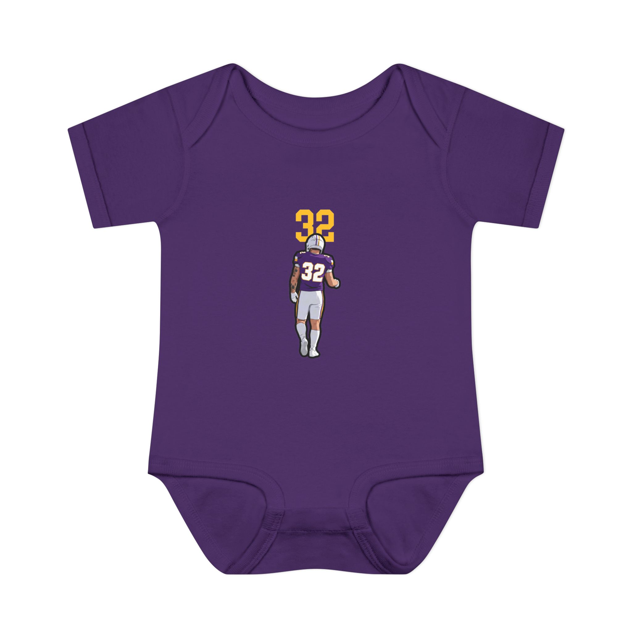 Baby Onesie — character_number_top in Purple