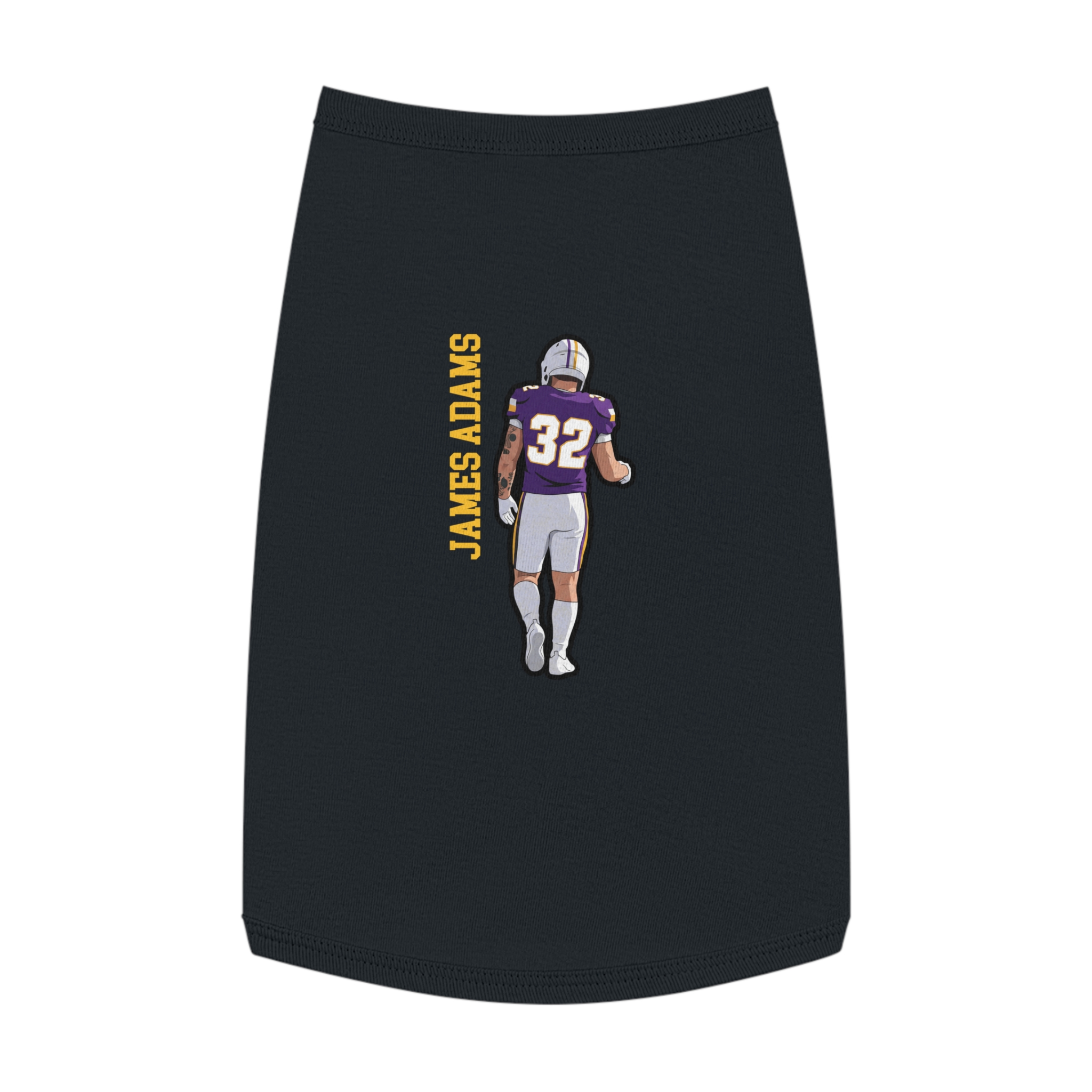 Pet Tank Top — character_name_vertical in Black