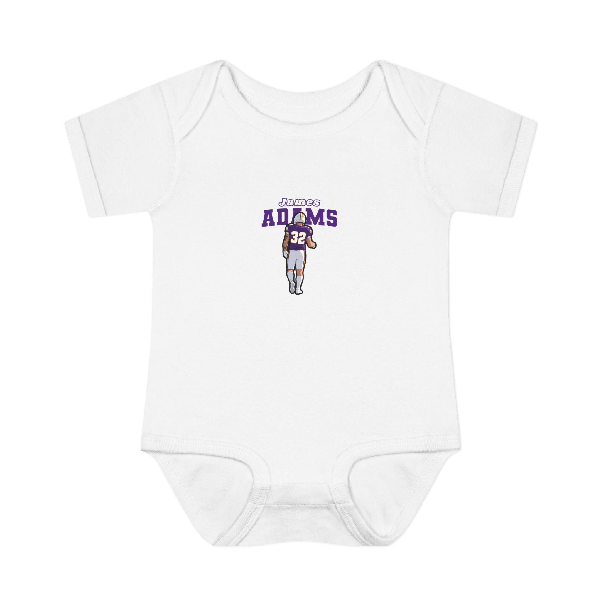 Baby Onesie — character_name_arch in White