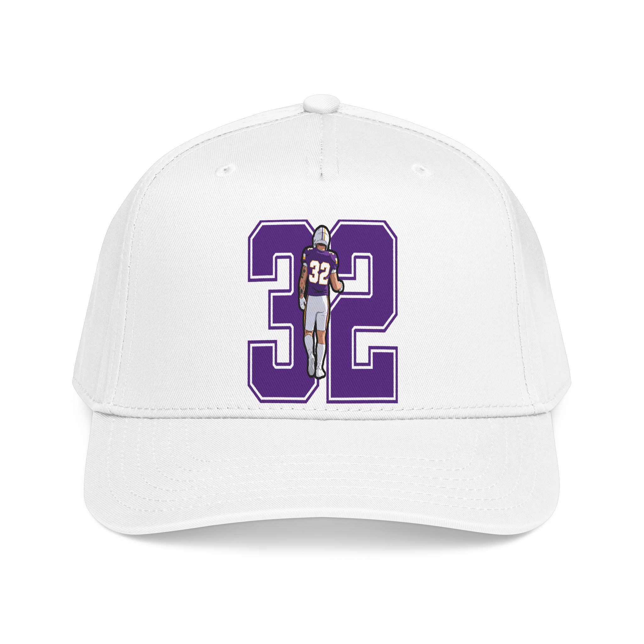 Baseball Cap — character_number in White
