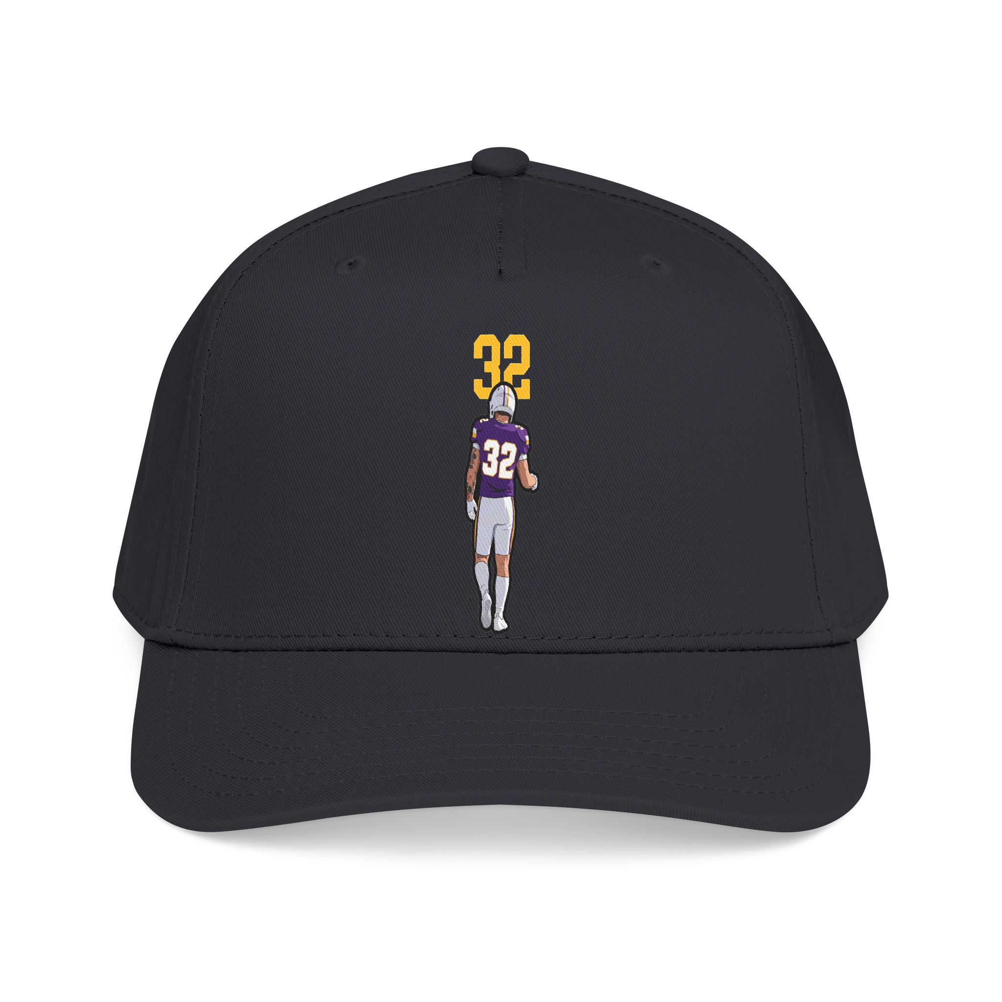 Baseball Cap — character_number_top in Black