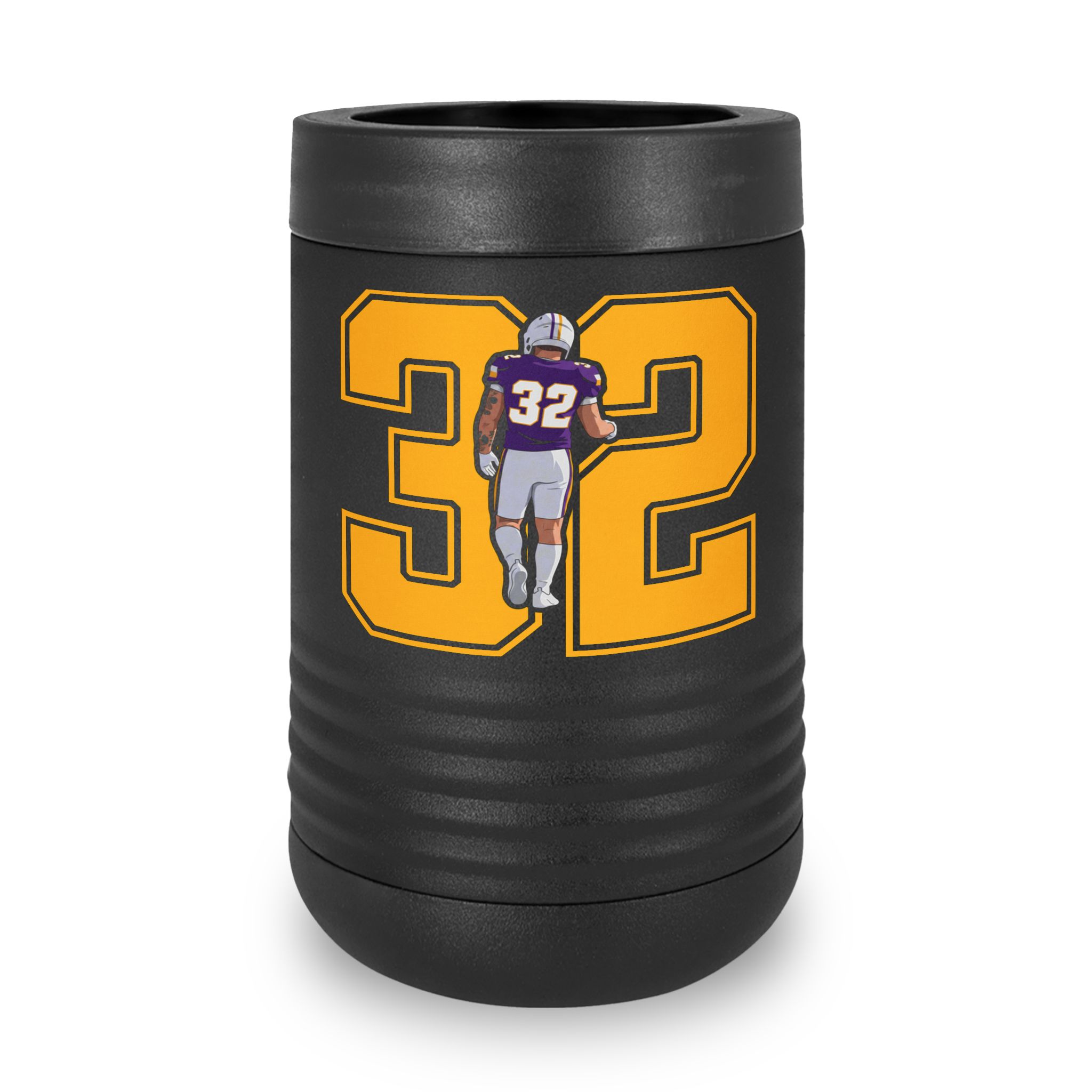 Stainless Can Cooler — character_number in Black