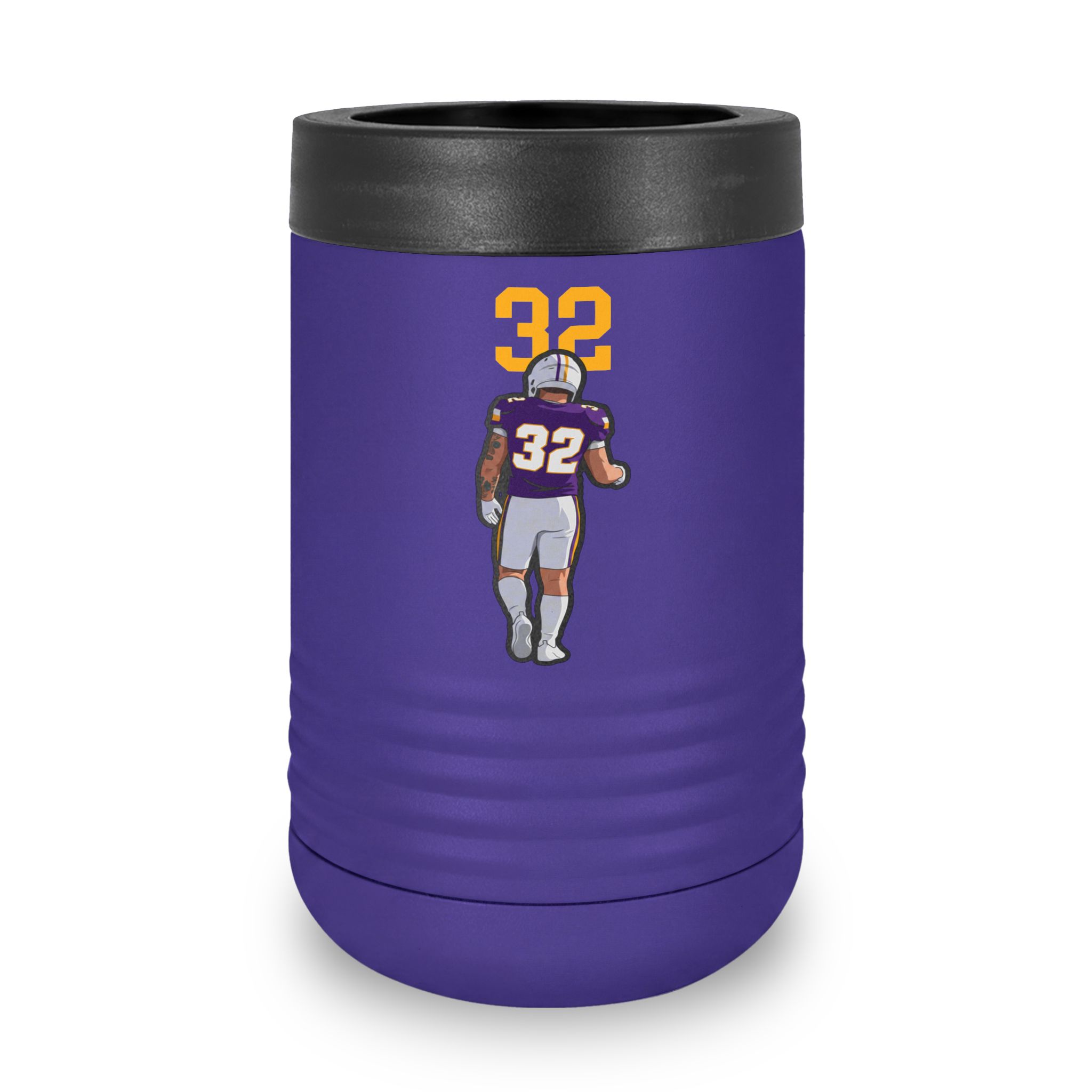 Stainless Can Cooler — character_number_top in Purple