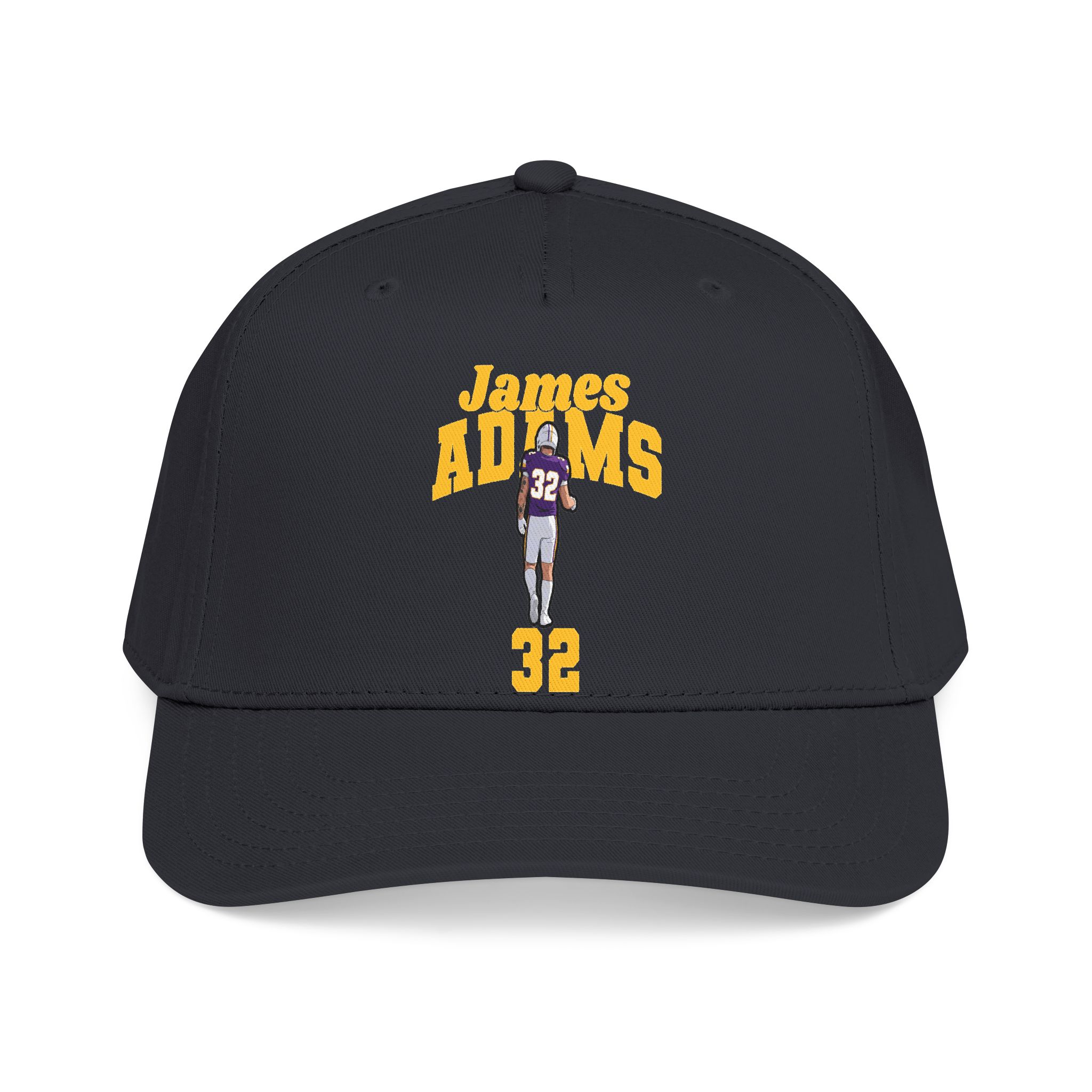 Baseball Cap — character_signature_arch in Black