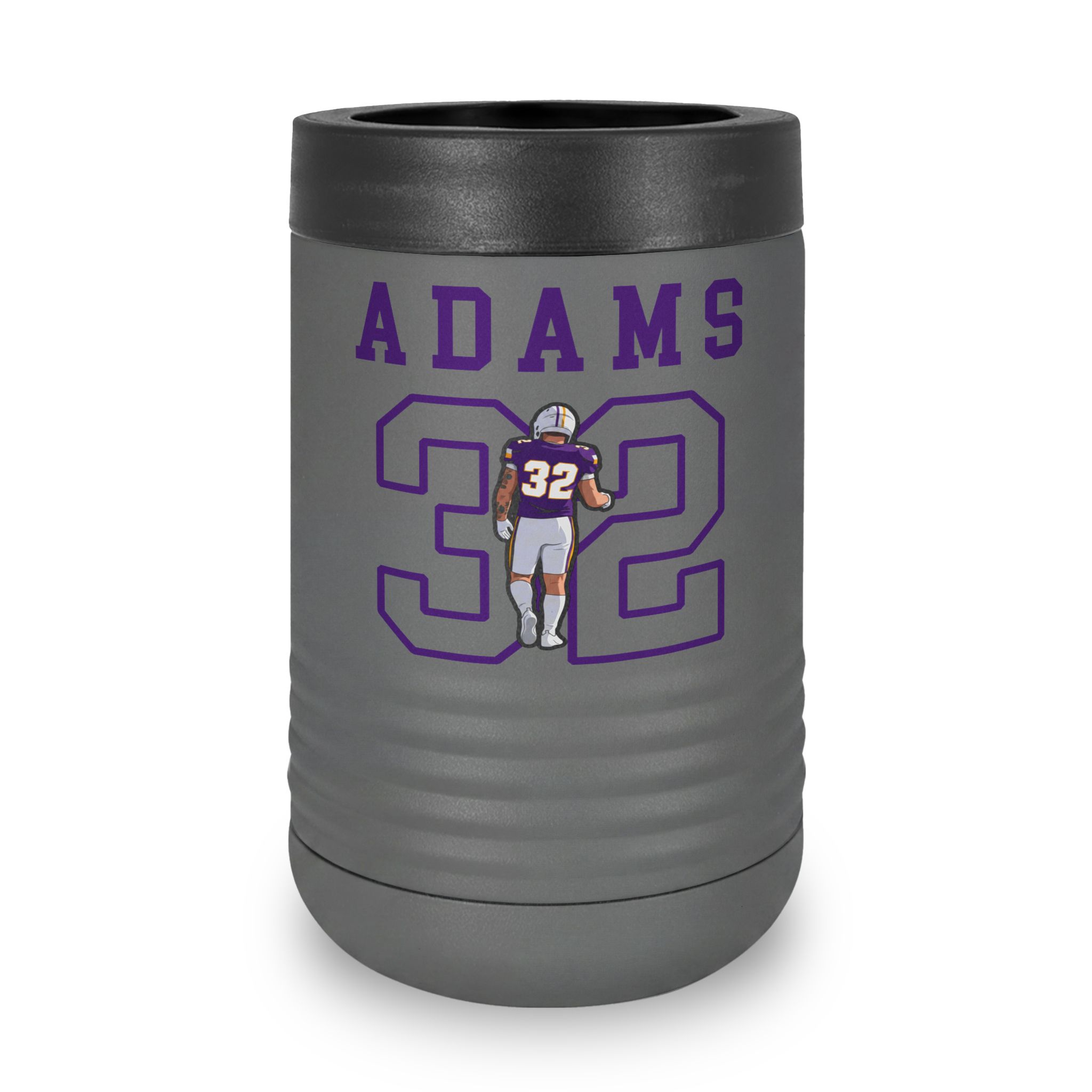 Stainless Can Cooler — character_shirsey in Grey
