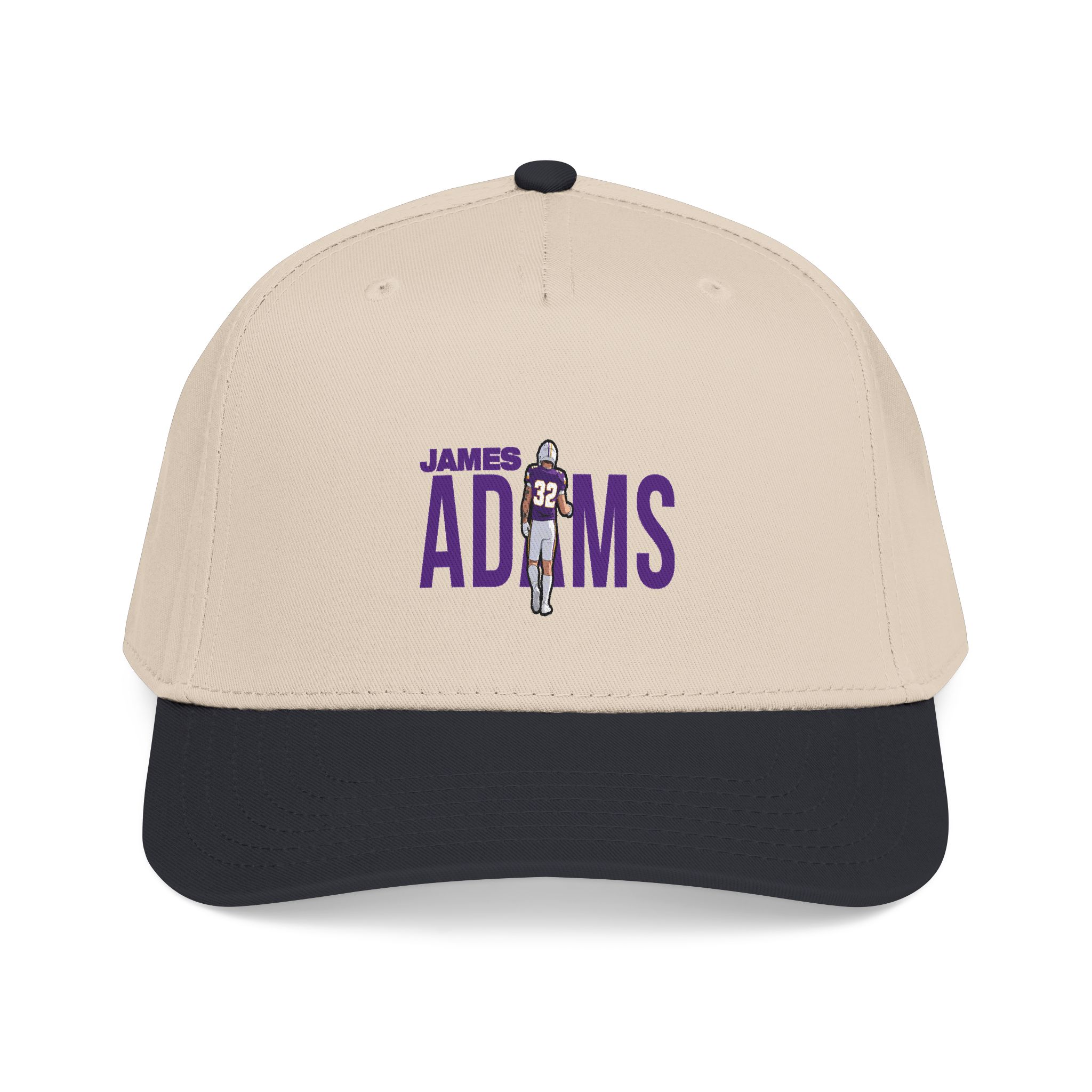 Baseball Cap — character_player_name in Black / Natural