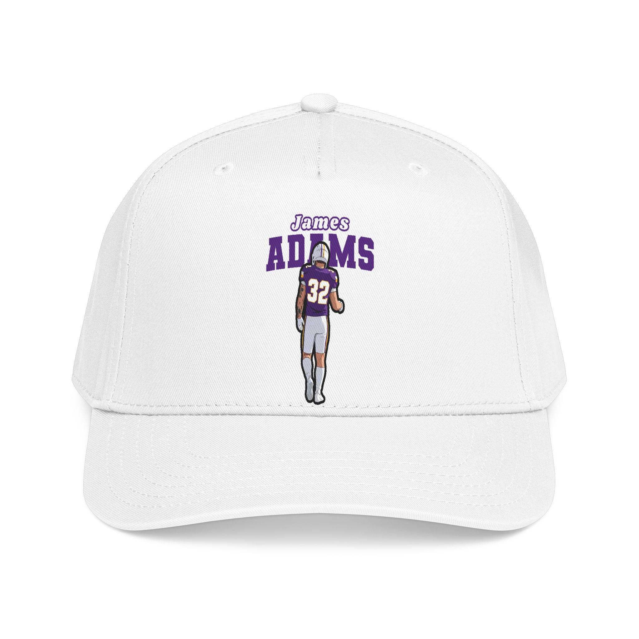 Baseball Cap — character_name_arch in White