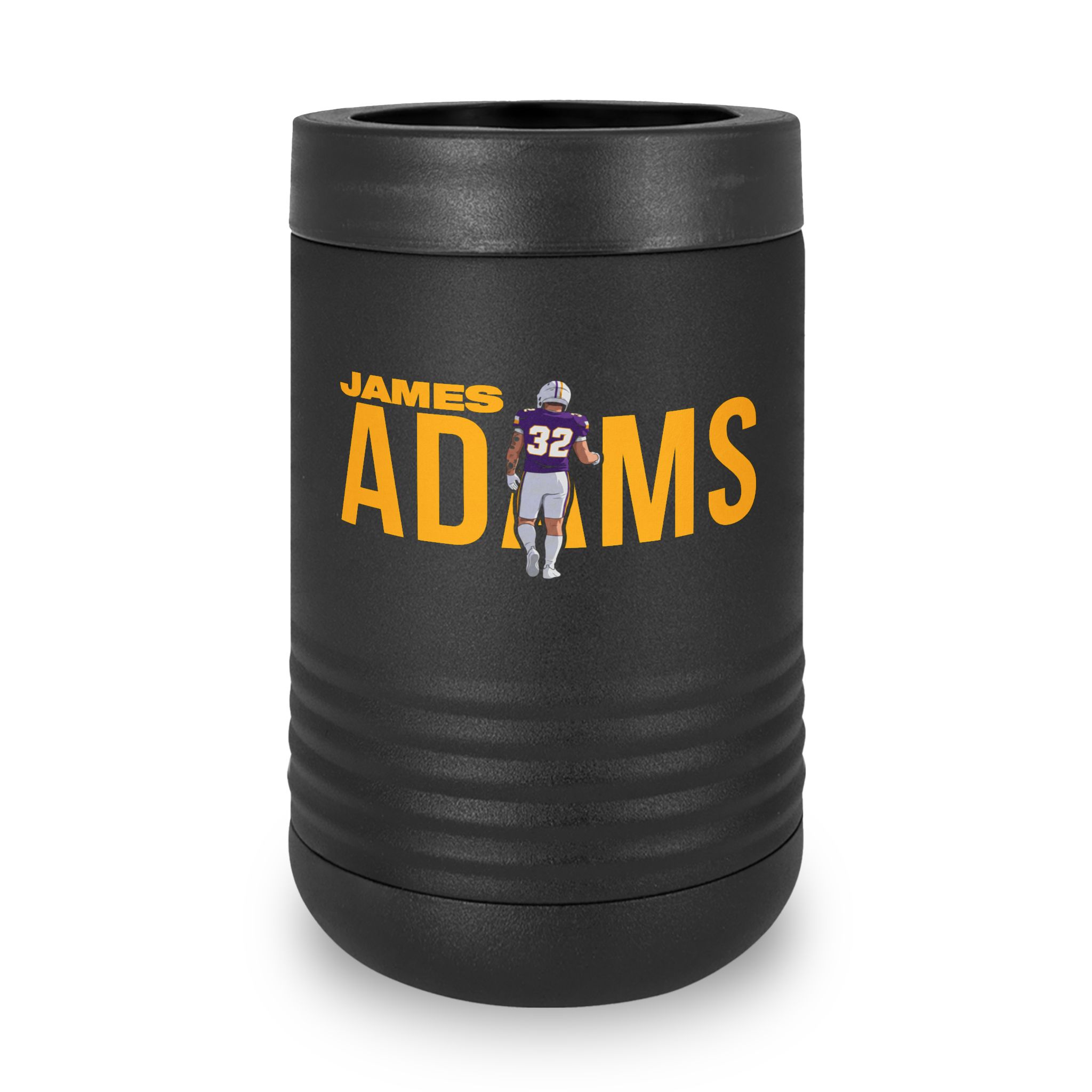 Stainless Can Cooler — character_player_name in Black