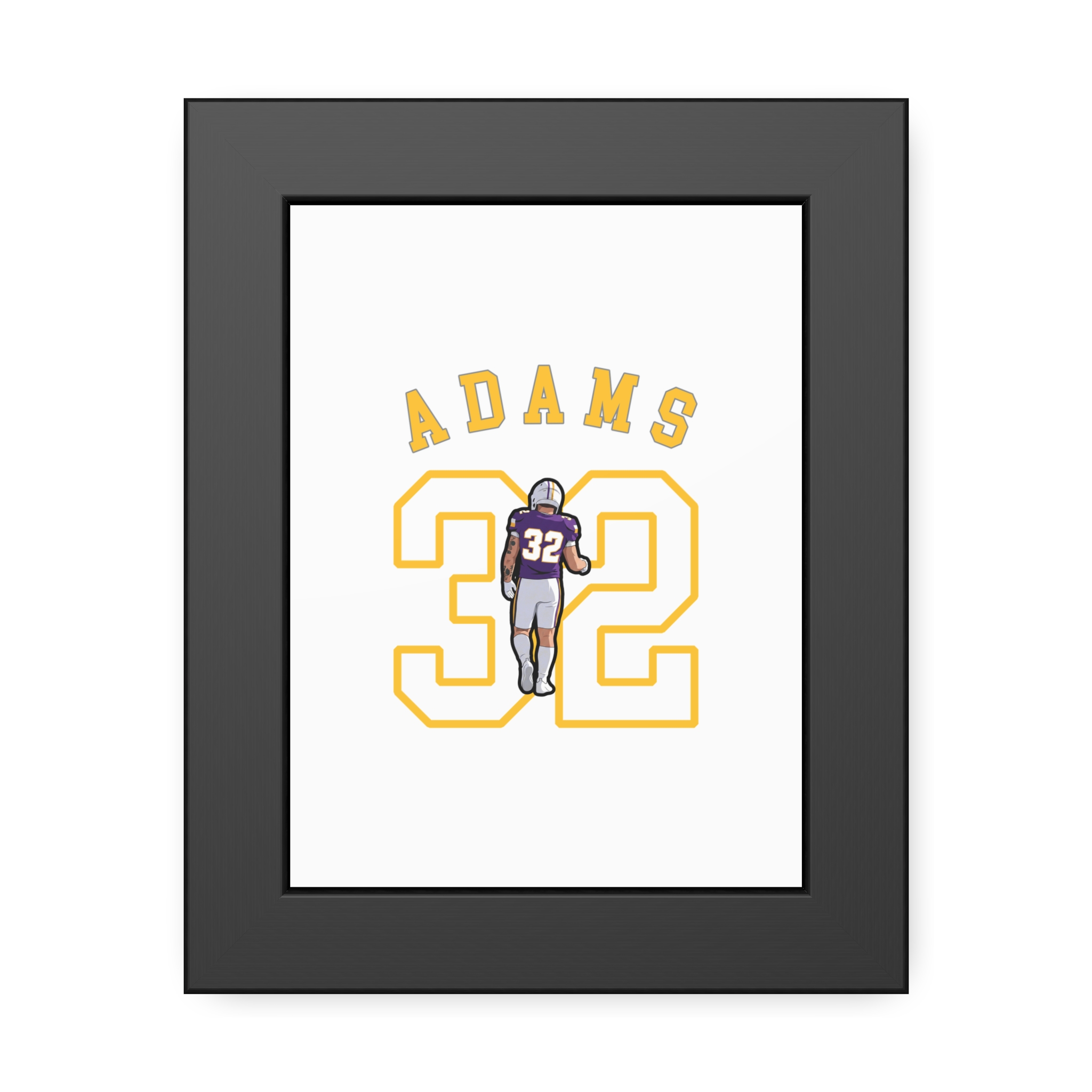 Framed Poster — character_shirsey_arch in Black