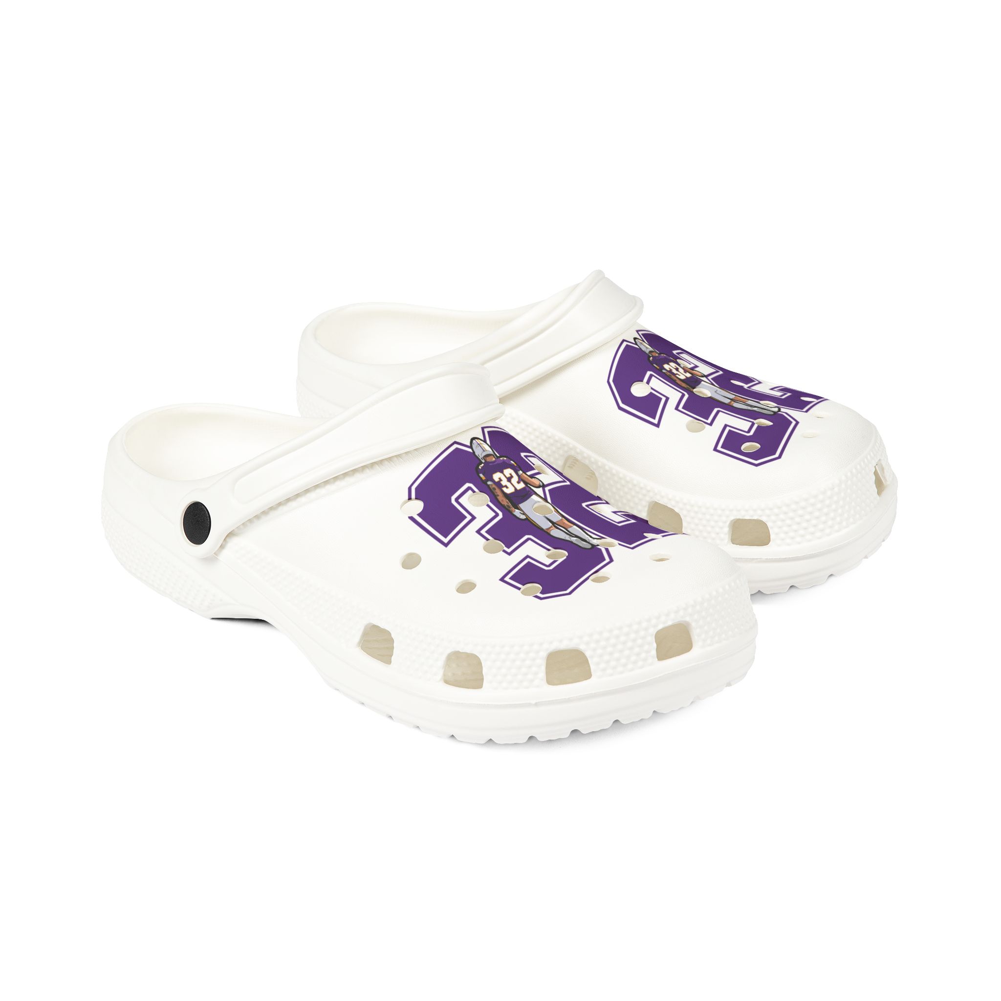 Rubber Clogs — character_number in White