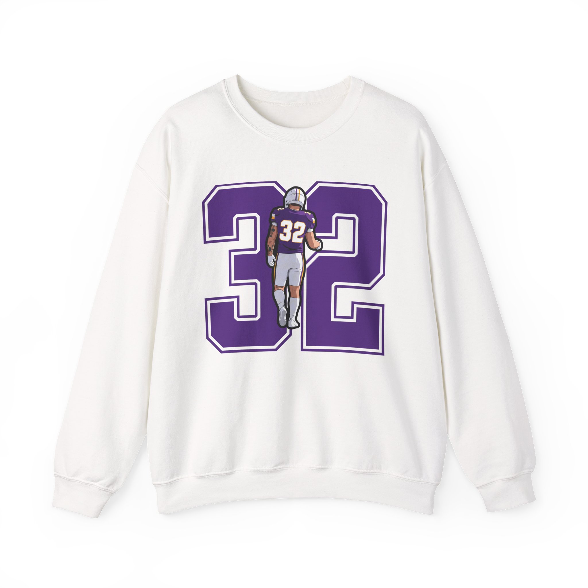 Crewneck Sweatshirt — character_number in White