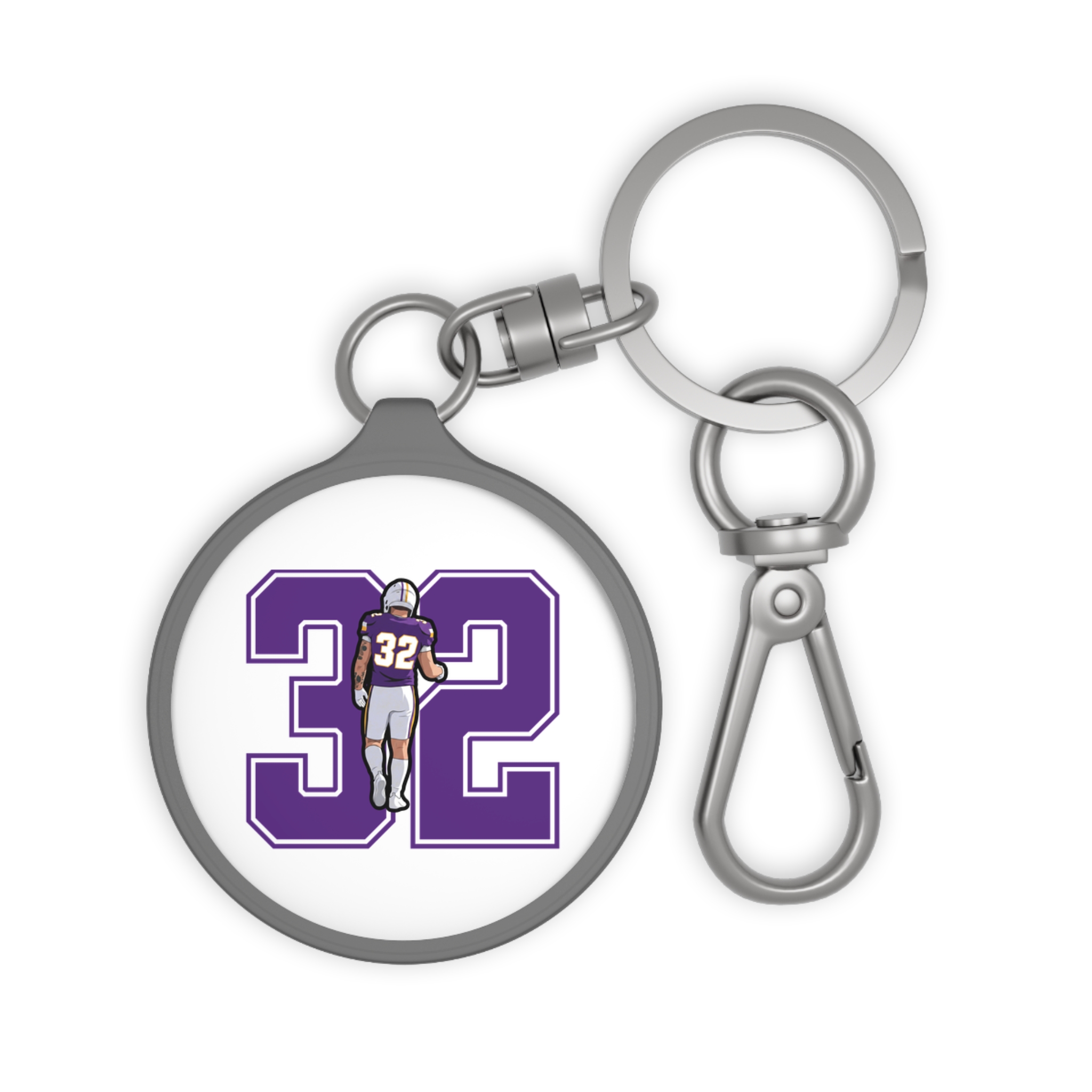 Keychain — character_number in Grey