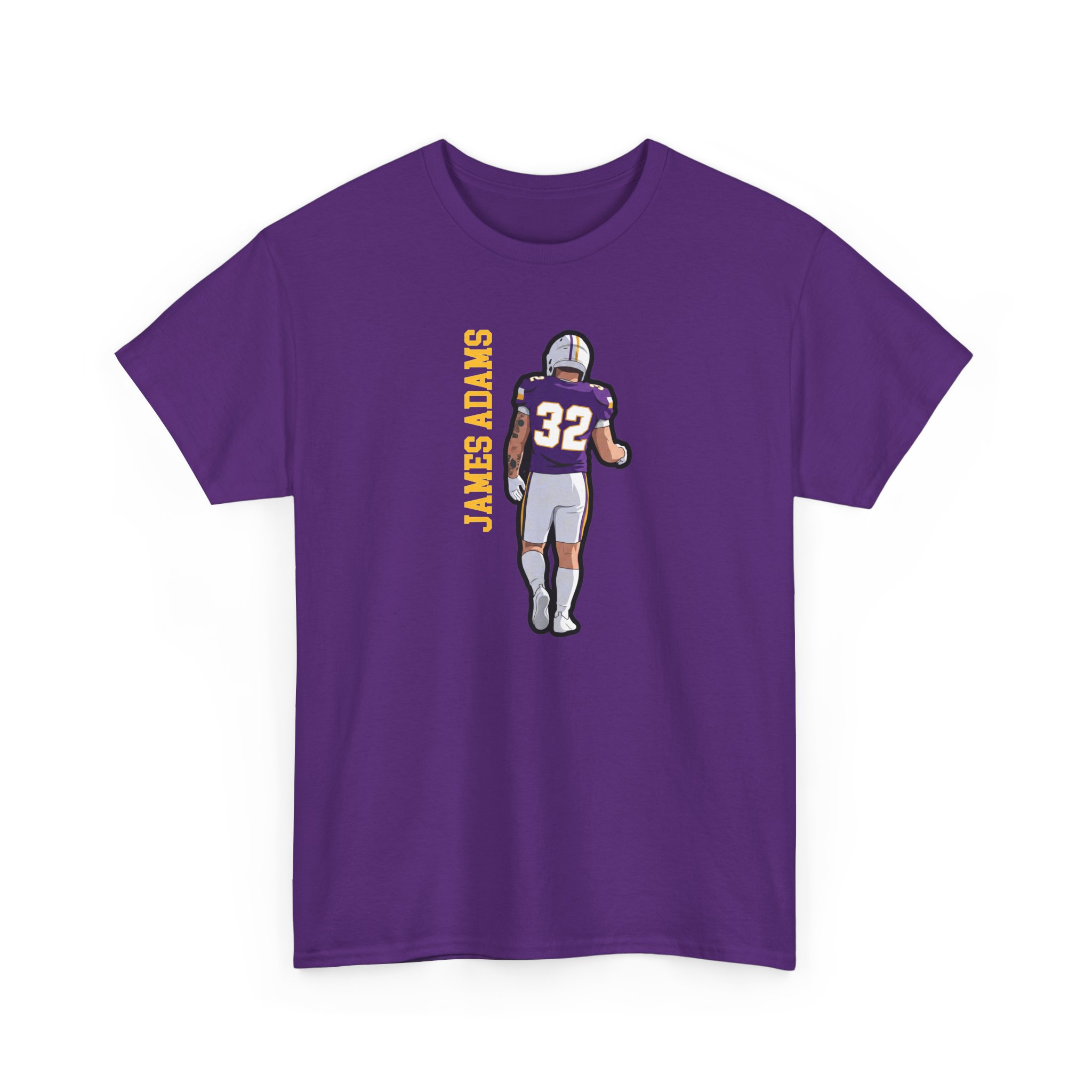 Tee — character_name_vertical in Purple