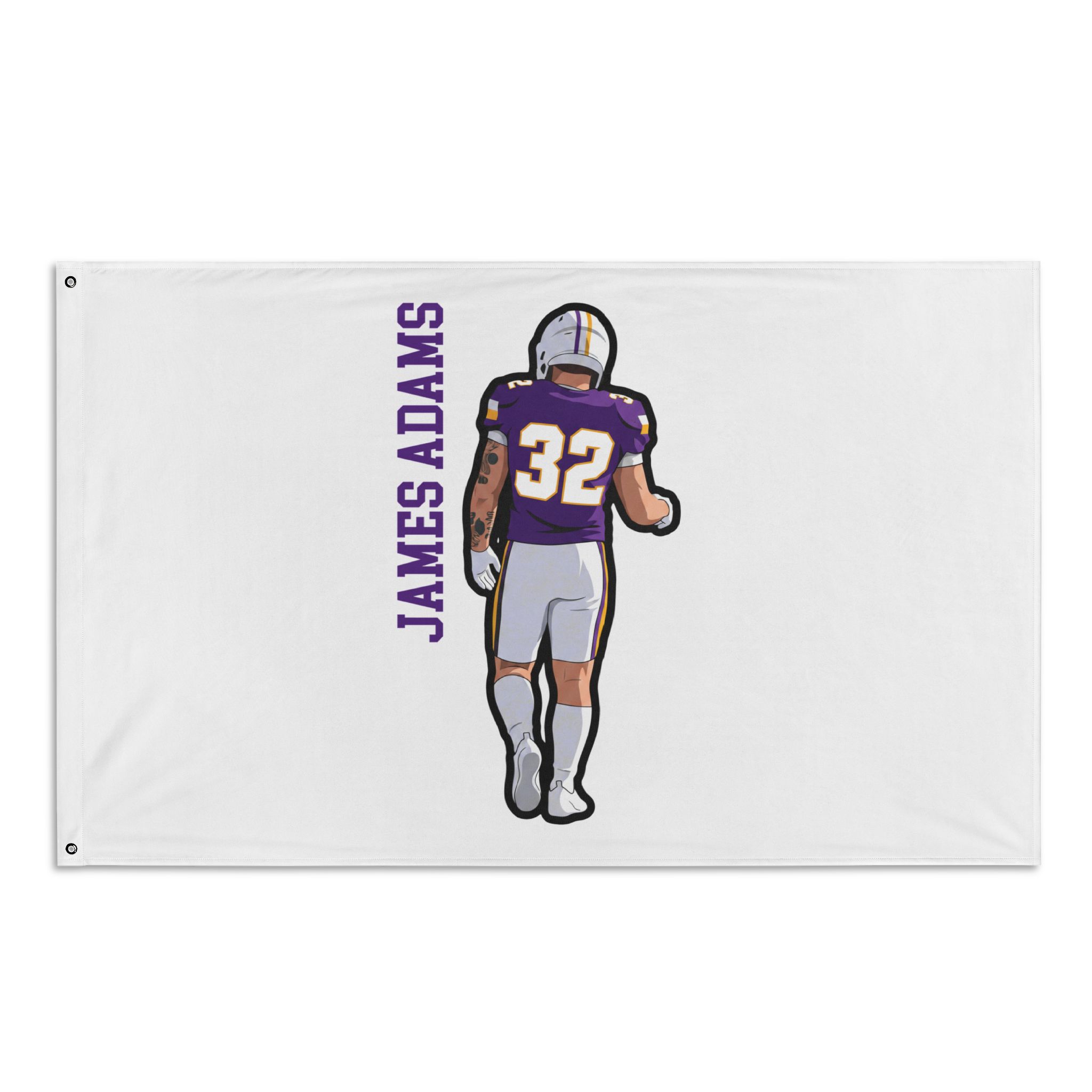 Flag (35 × 56 in) — character_name_vertical in Classic