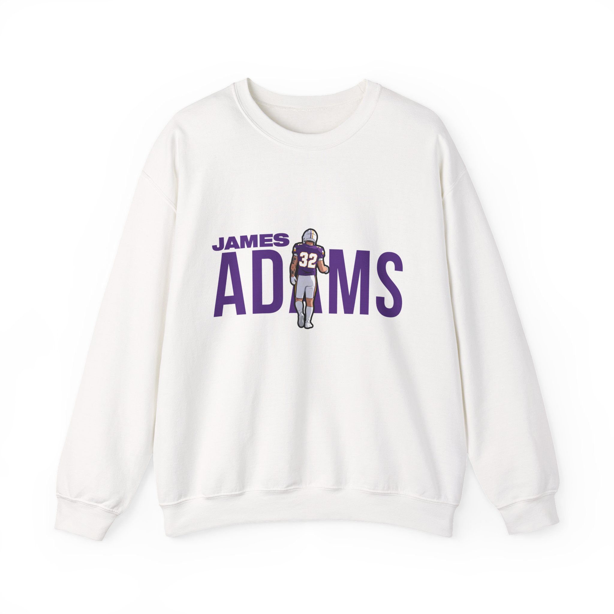 Crewneck Sweatshirt — character_player_name in White