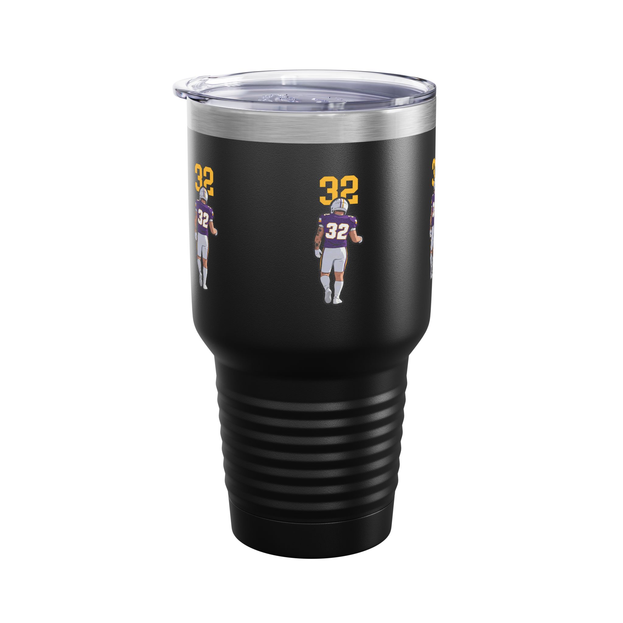 30oz Tumbler — character_number_top in Black