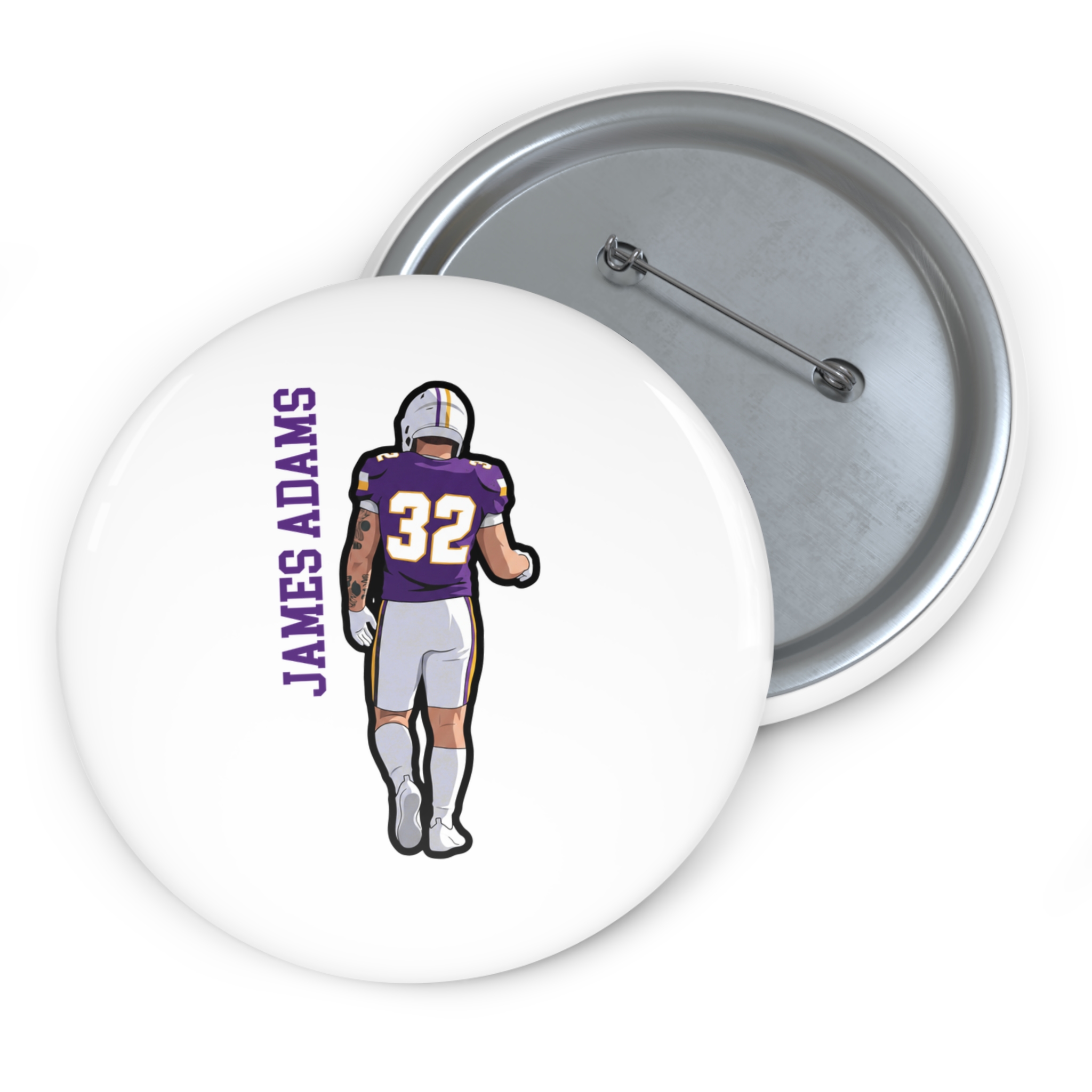 Game Day Pin — character_name_vertical in Classic