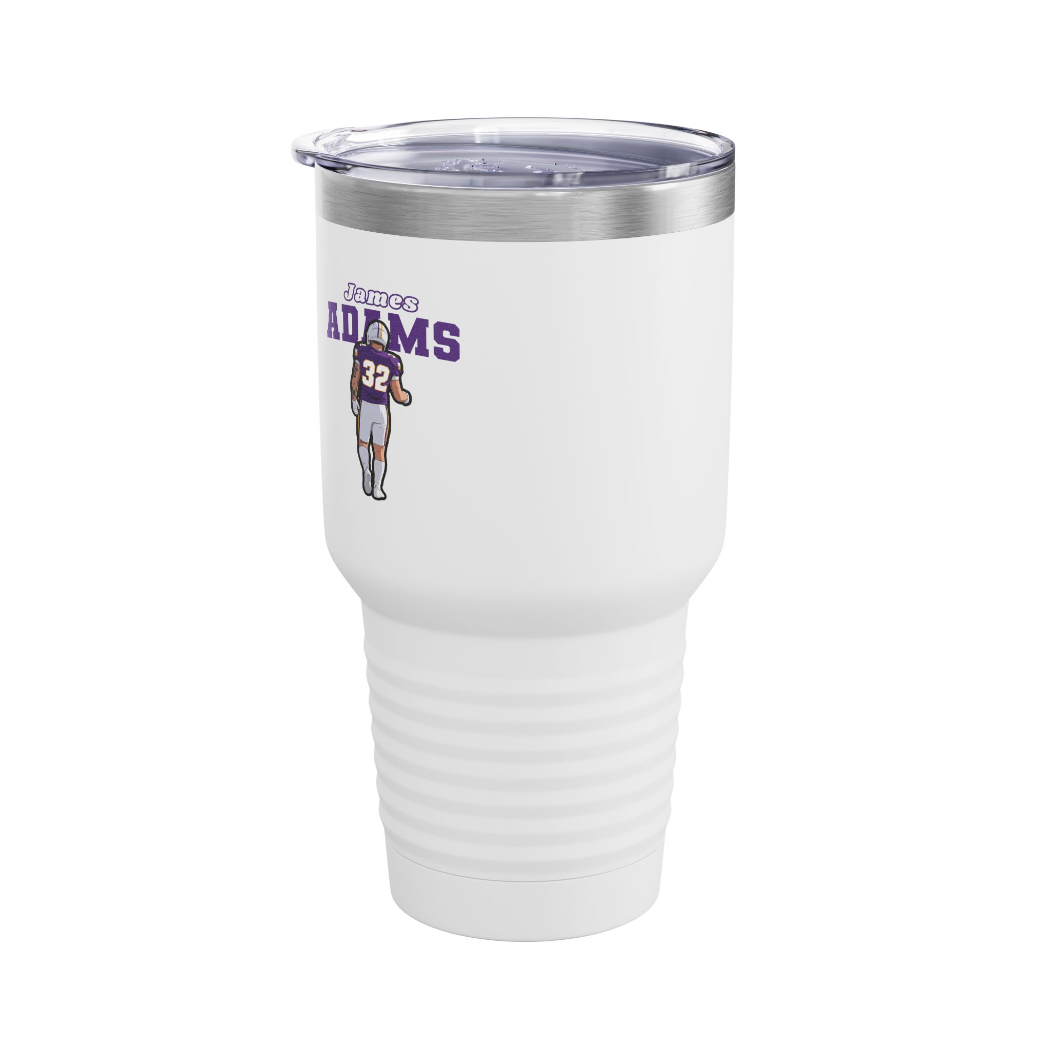 30oz Tumbler — character_name_arch in White