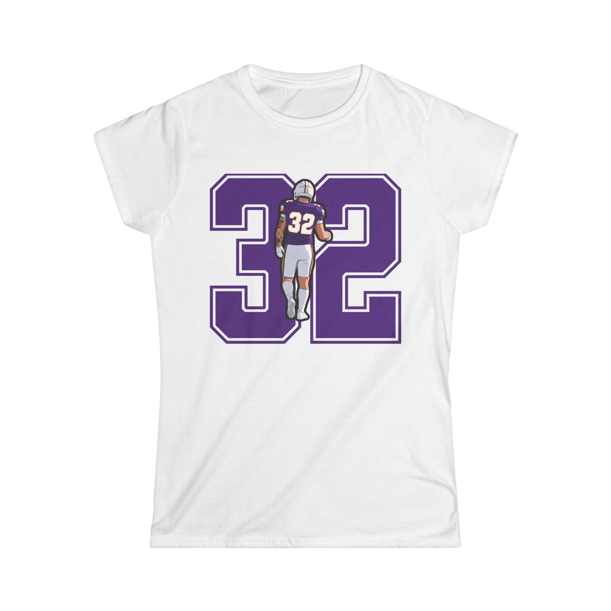 Women's Softstyle Tee — character_number in White