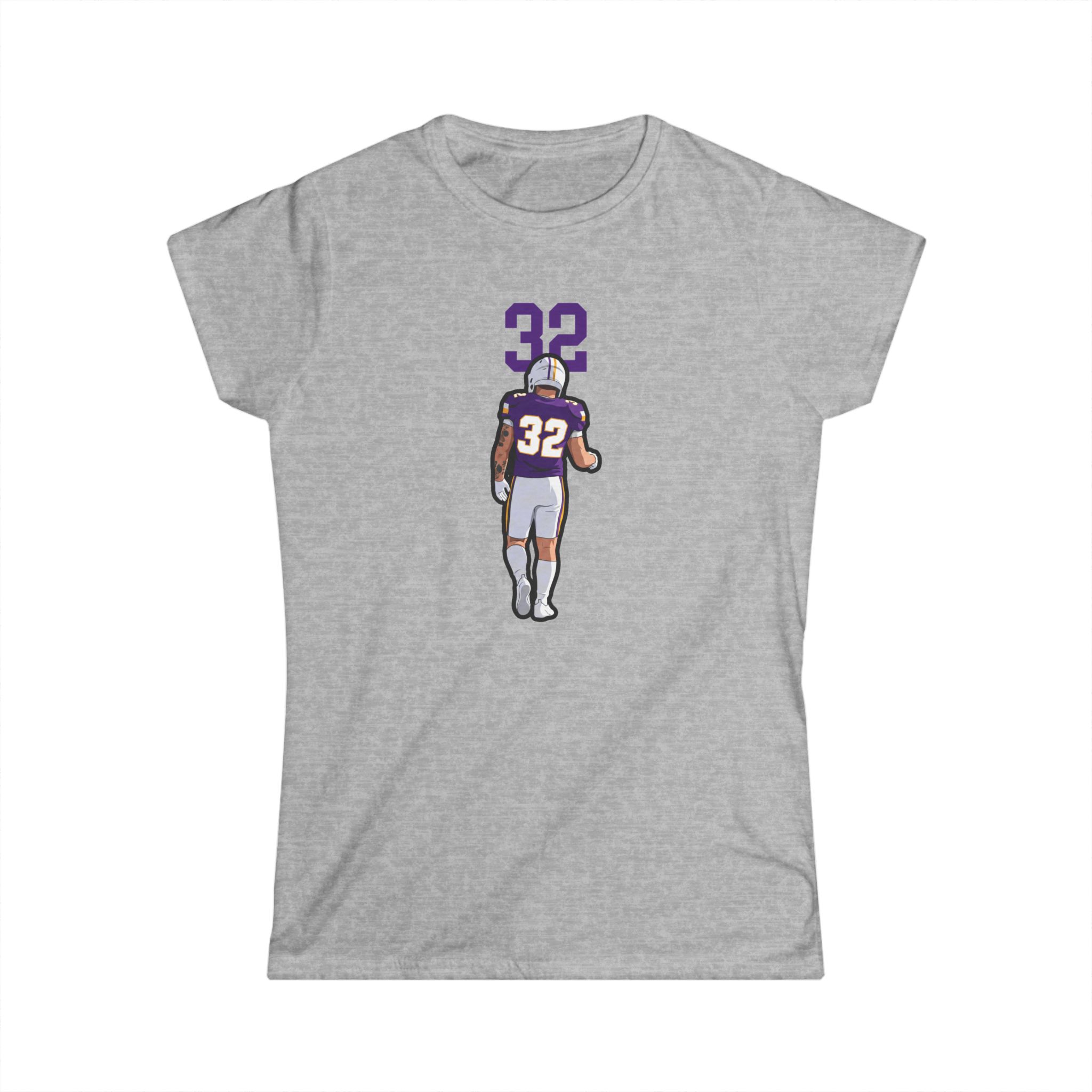 Women's Softstyle Tee — character_number_top in Grey