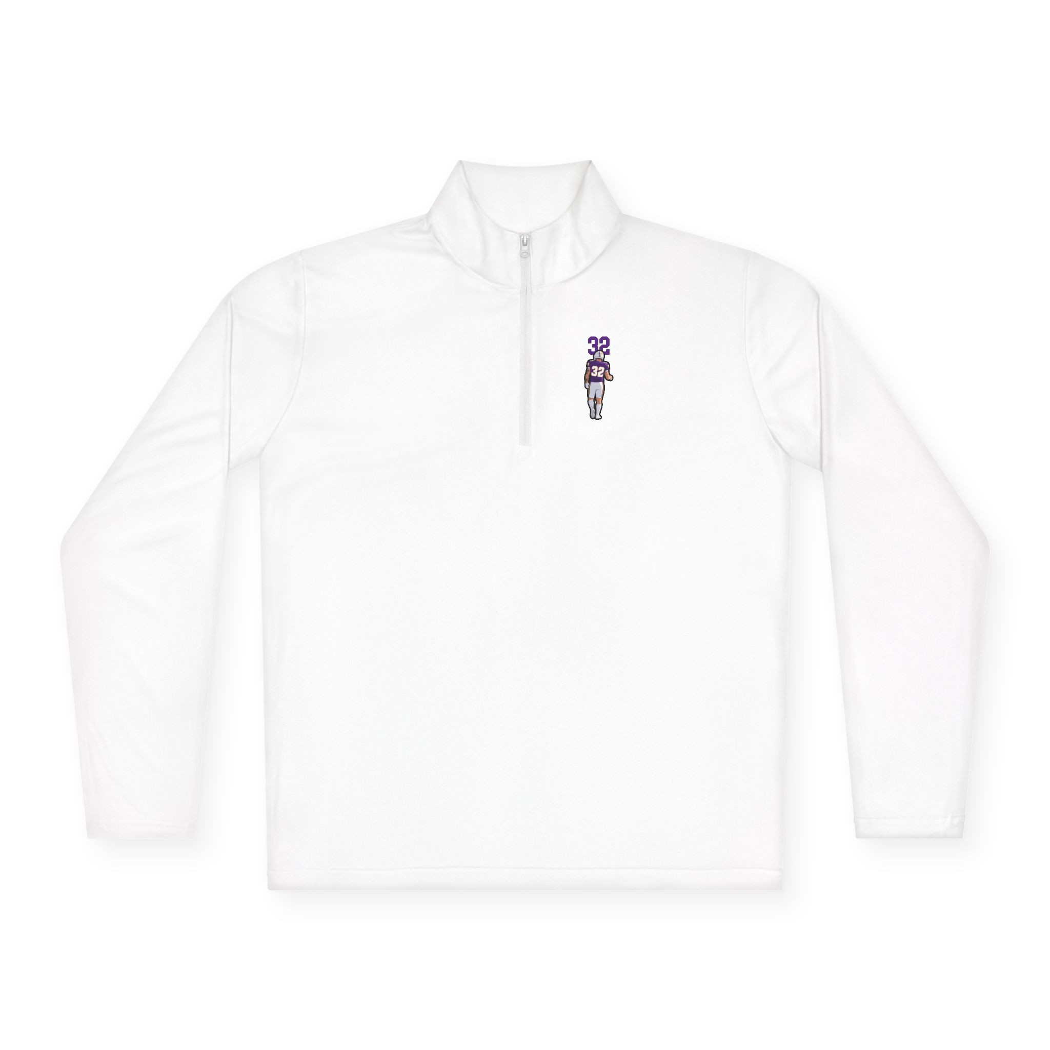 Q-Zip Pullover — character_number_top in White