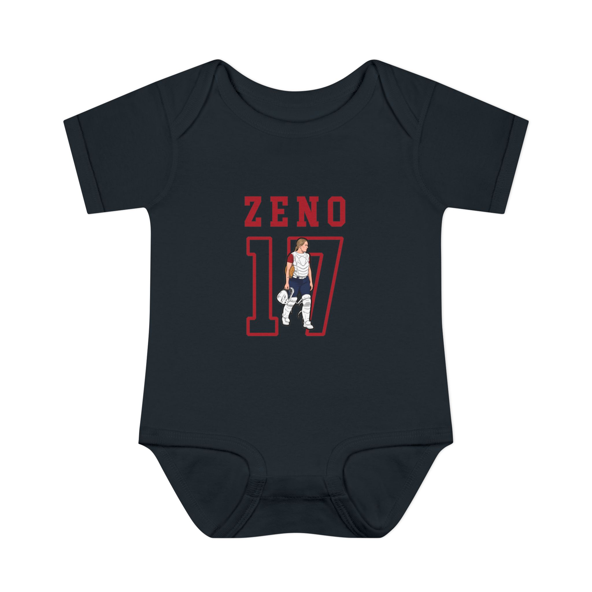 Baby Onesie — character_shirsey in Black