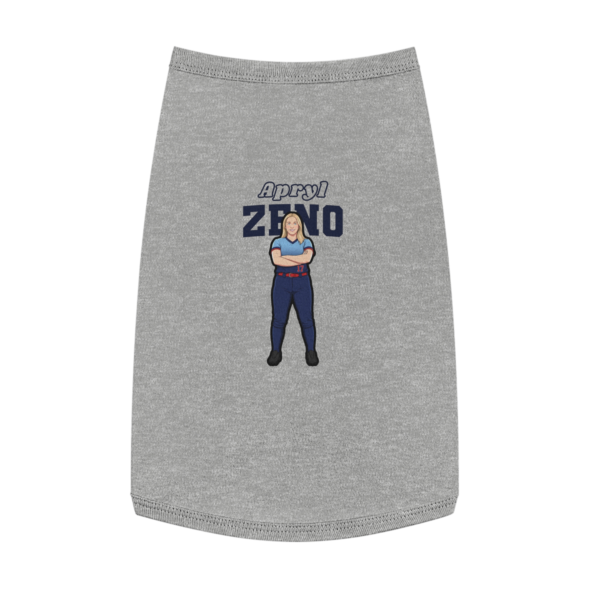 Pet Tank Top — character_name_arch in White