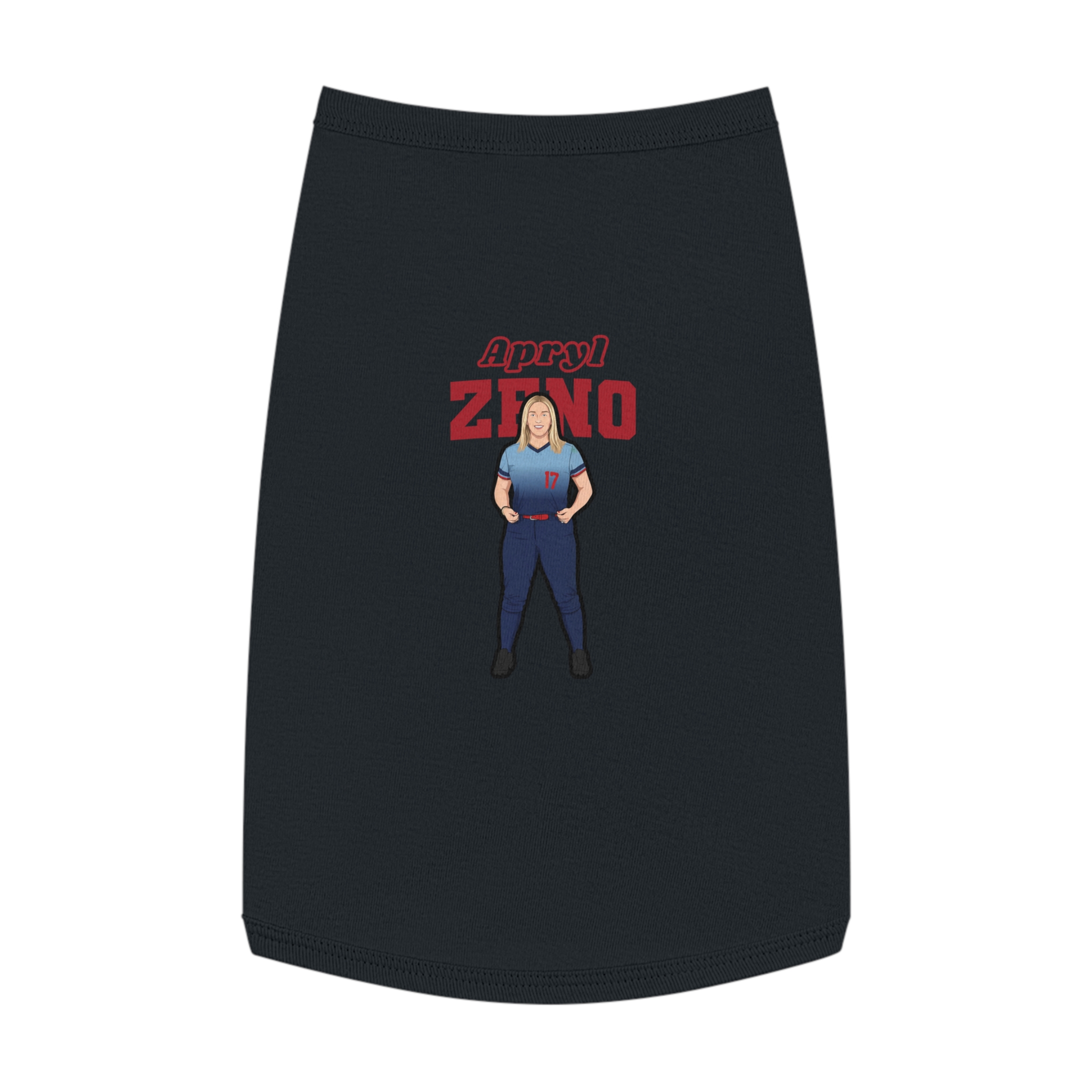 Pet Tank Top — character_name_arch in Black