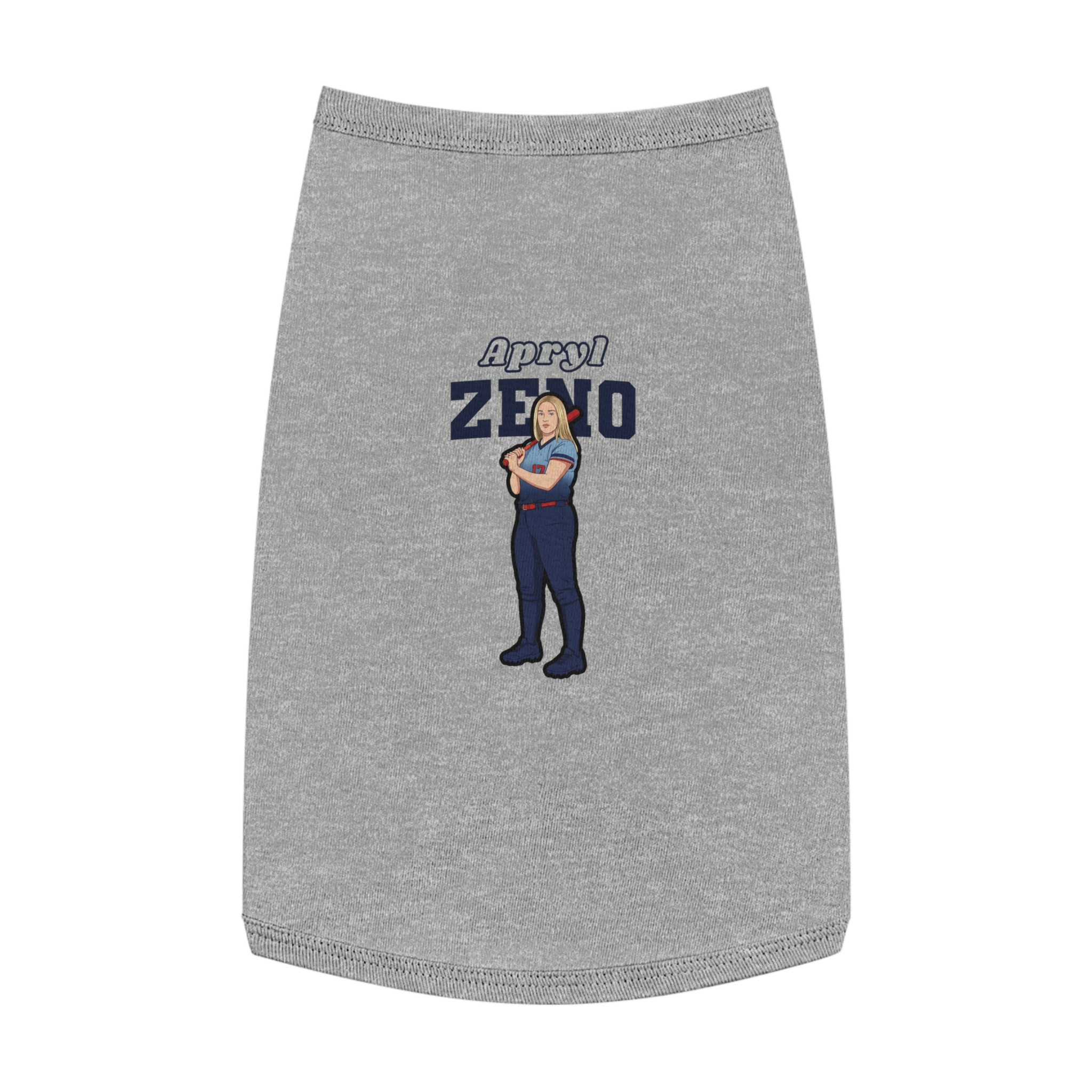 Pet Tank Top — character_name_arch in White