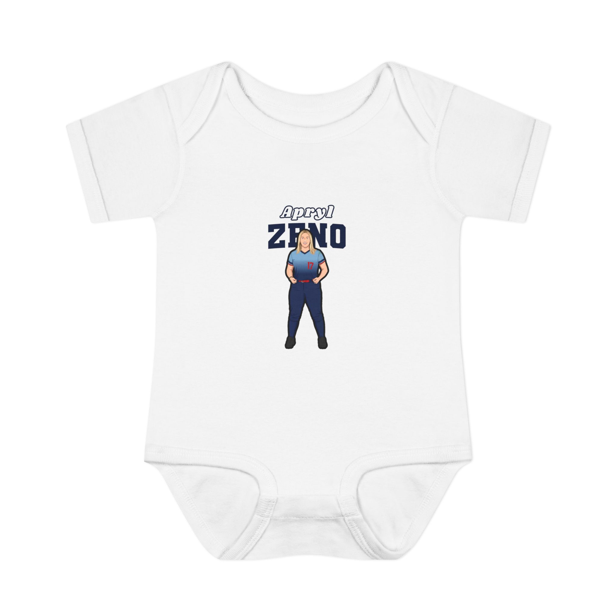 Baby Onesie — character_name_arch in White