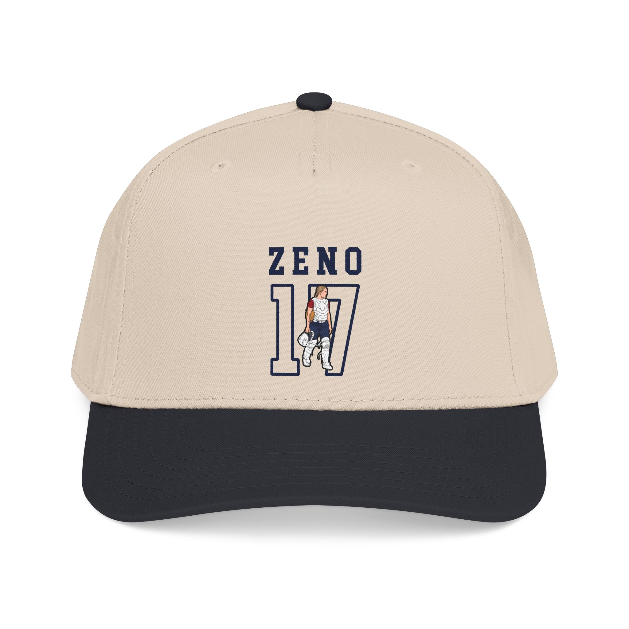 Baseball Cap — character_shirsey in Black / Natural