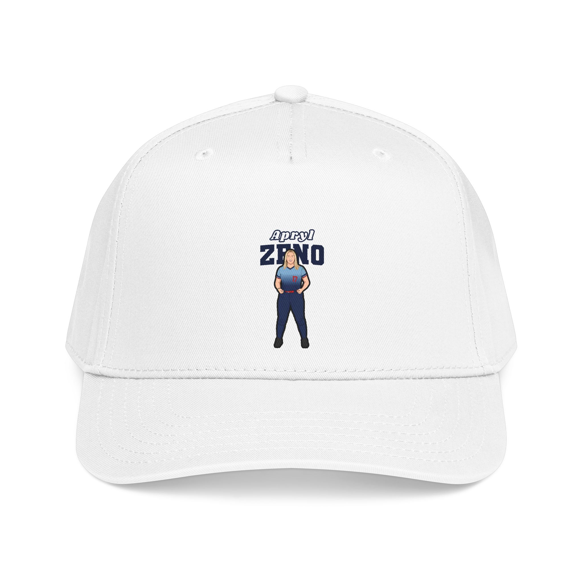 Baseball Cap — character_name_arch in White