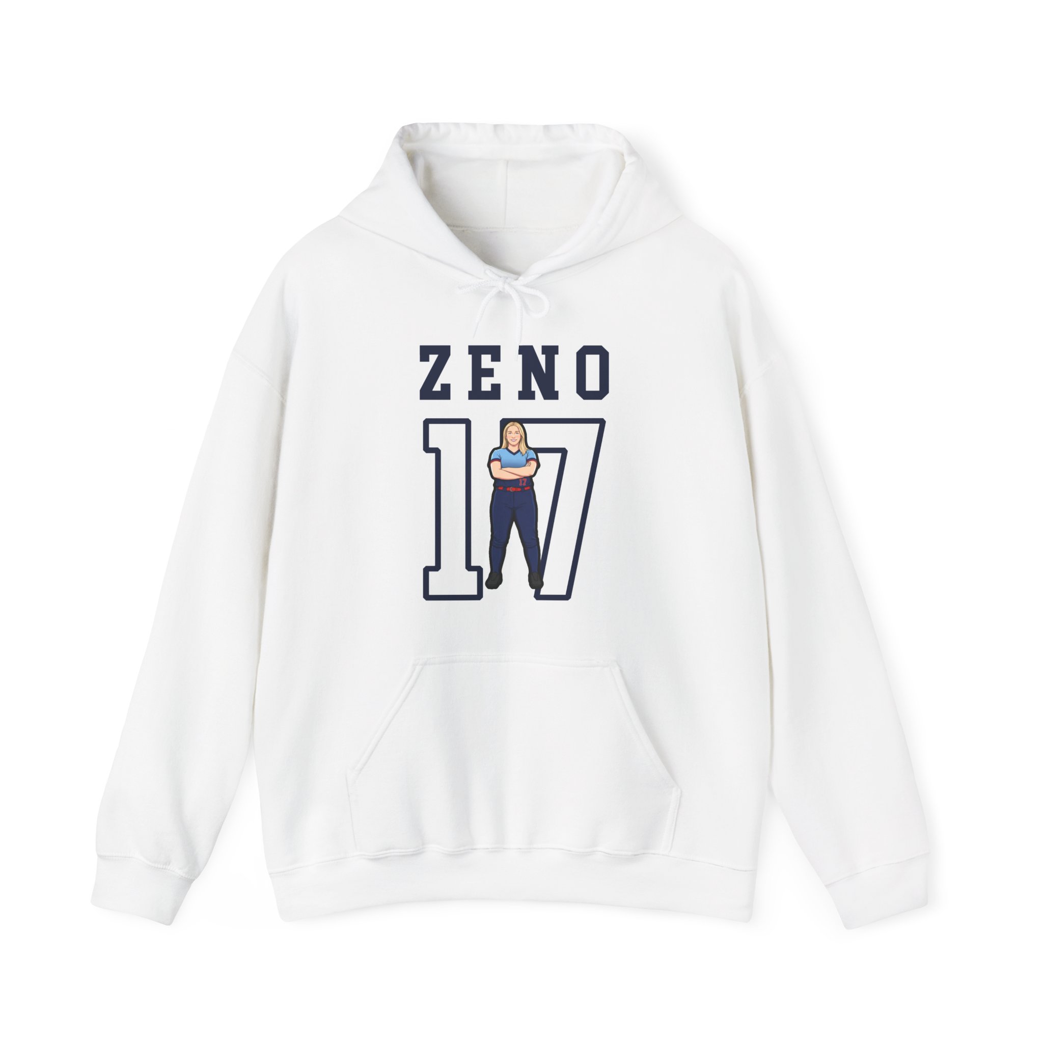 Hoodie — character_shirsey in White