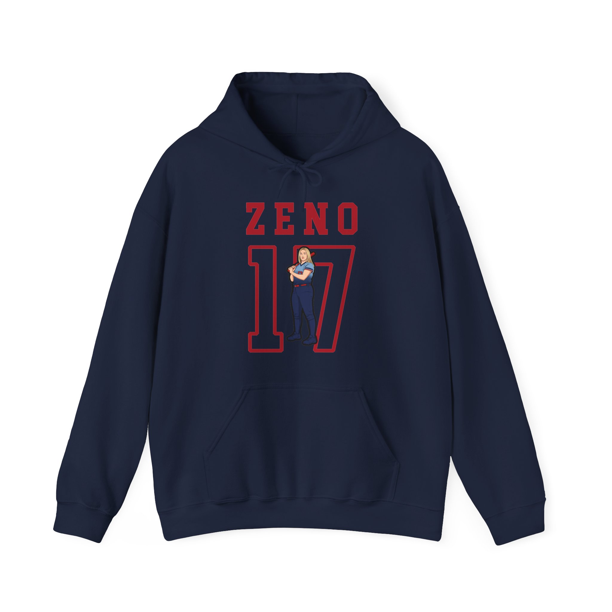 Hoodie — character_shirsey in Navy