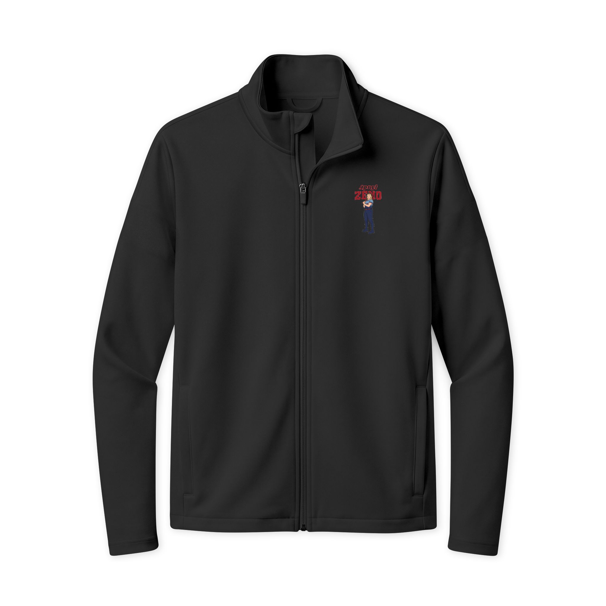 Travel Full-Zip Jacket — character_name_arch in Black/ Black
