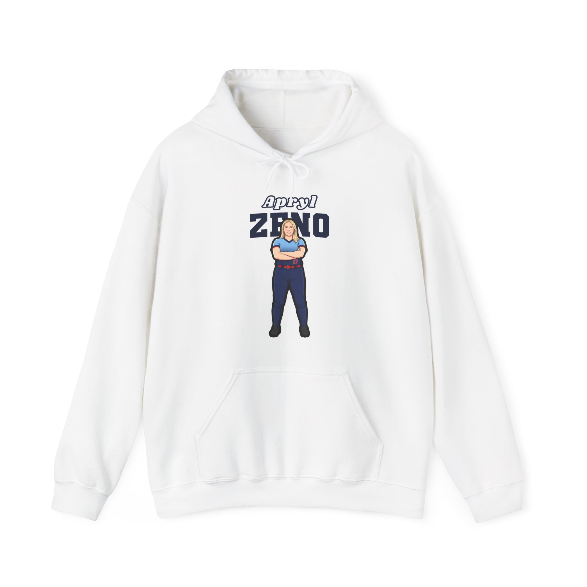Hoodie — character_name_arch in White