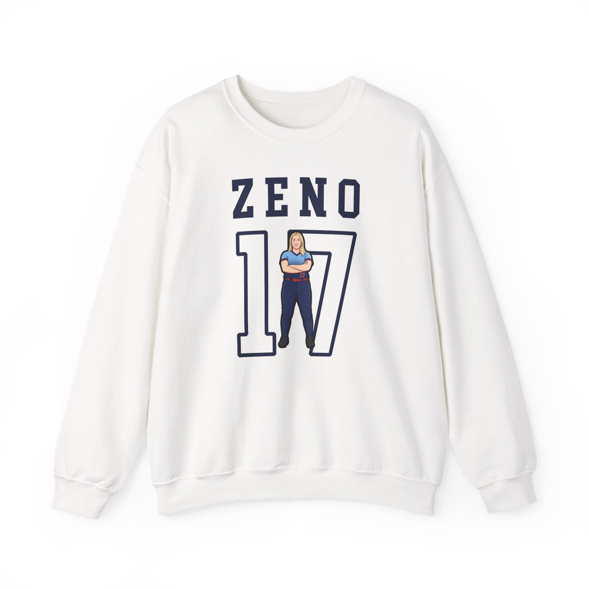 Crewneck Sweatshirt — character_shirsey in White