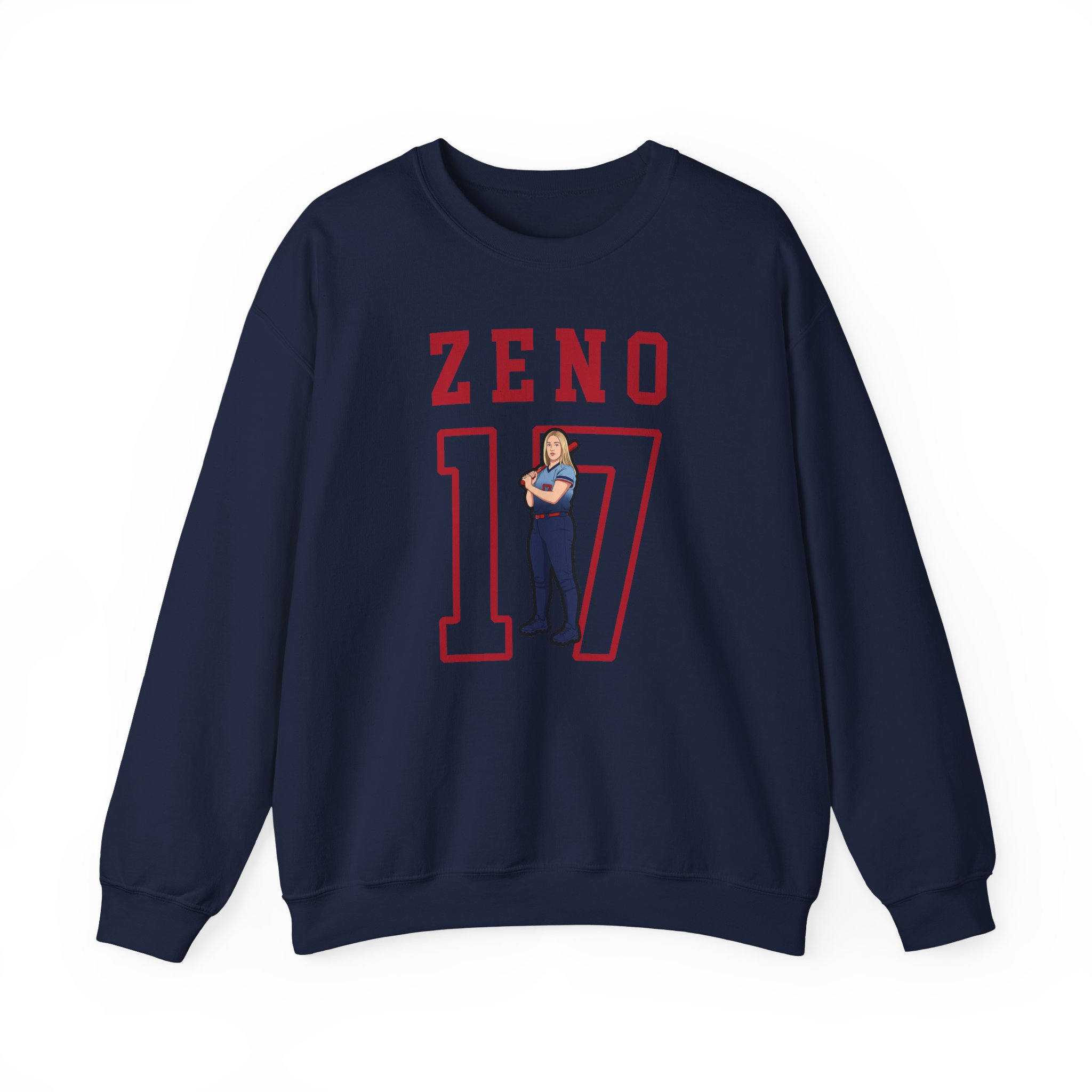 Crewneck Sweatshirt — character_shirsey in Navy