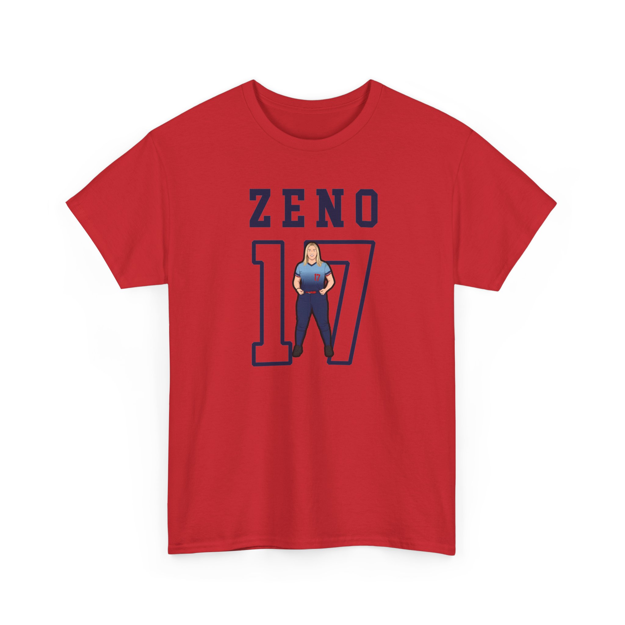 Tee — character_shirsey in Red
